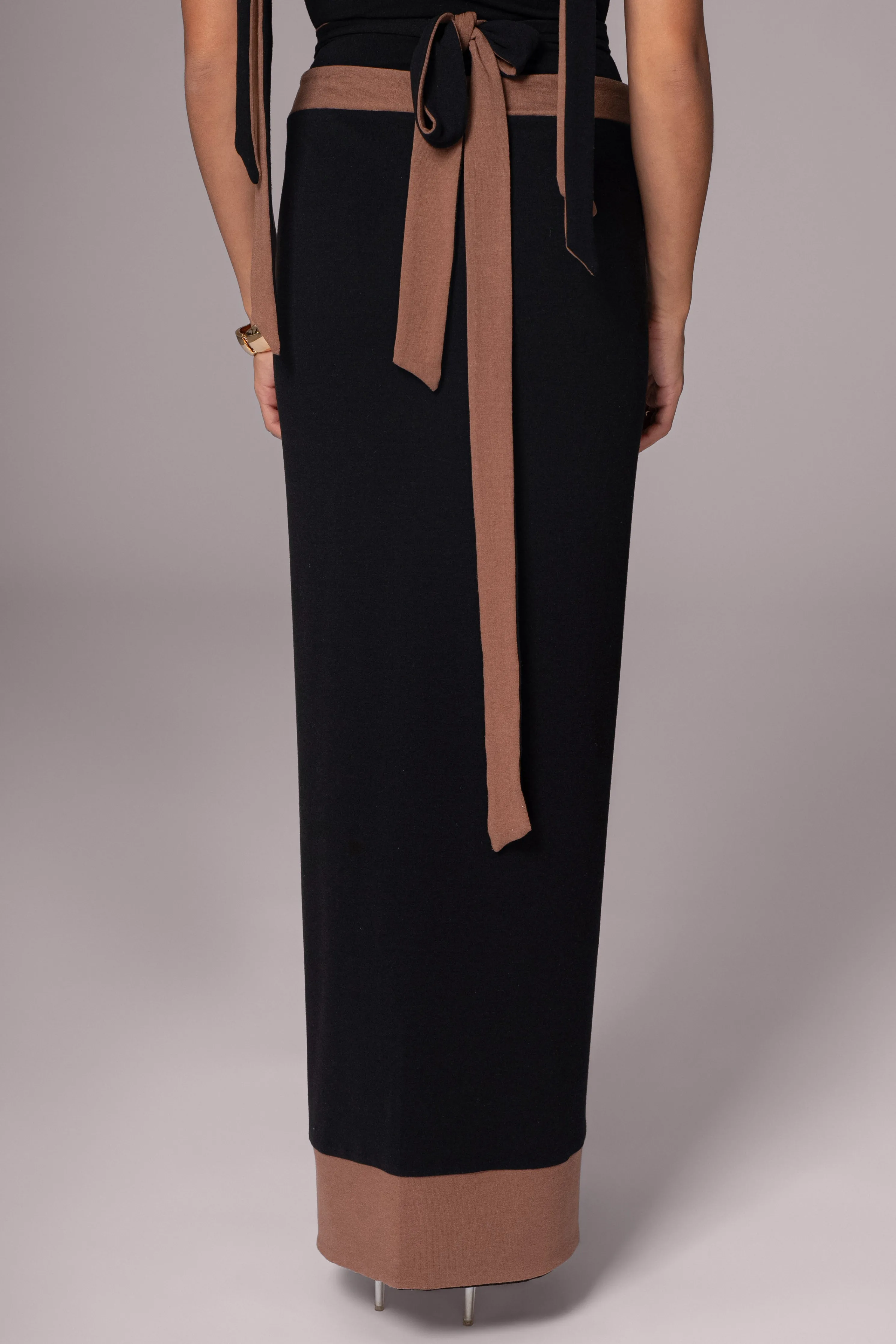 Black/Pecan Kamie Reversible Skirt Set