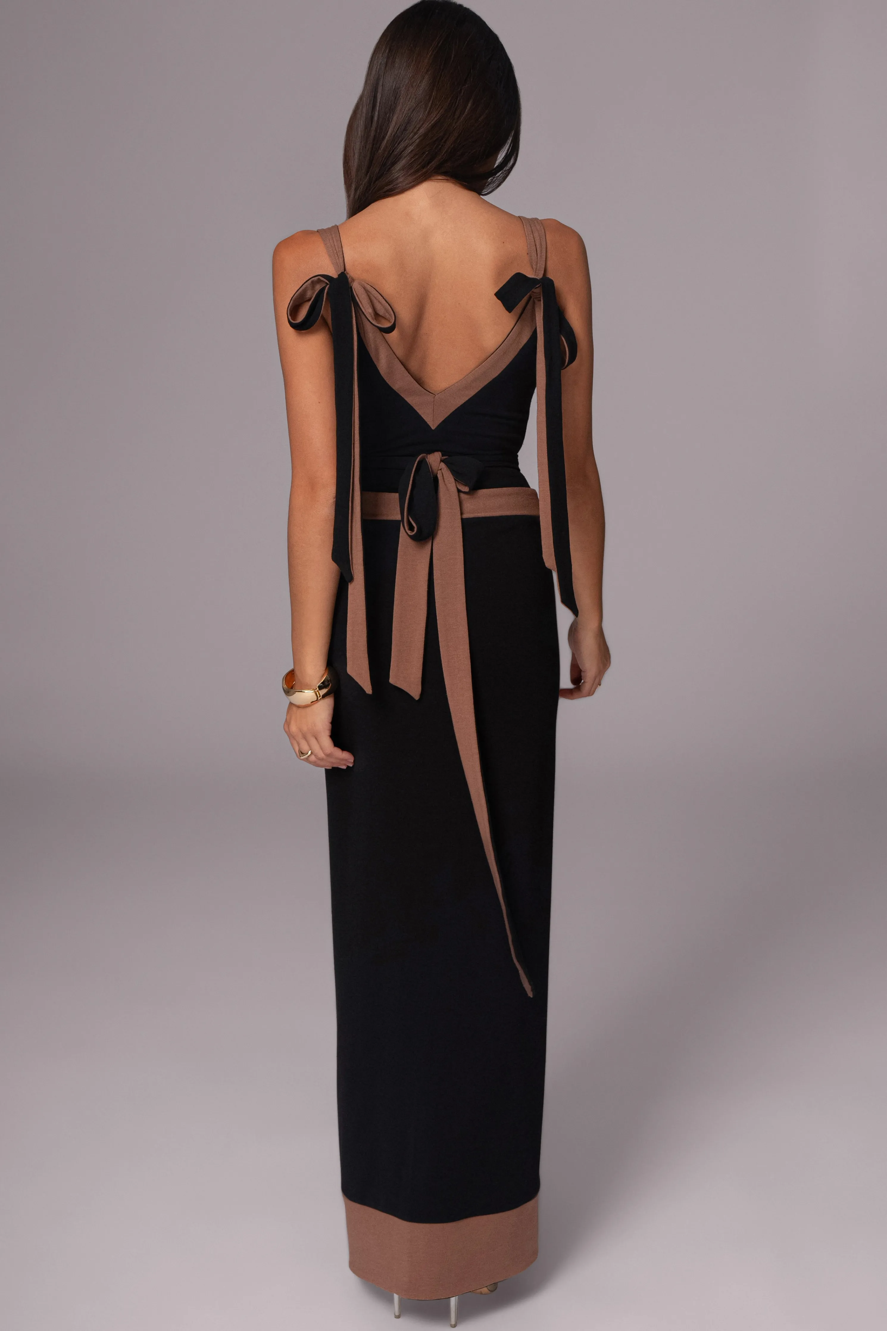 Black/Pecan Kamie Reversible Skirt Set