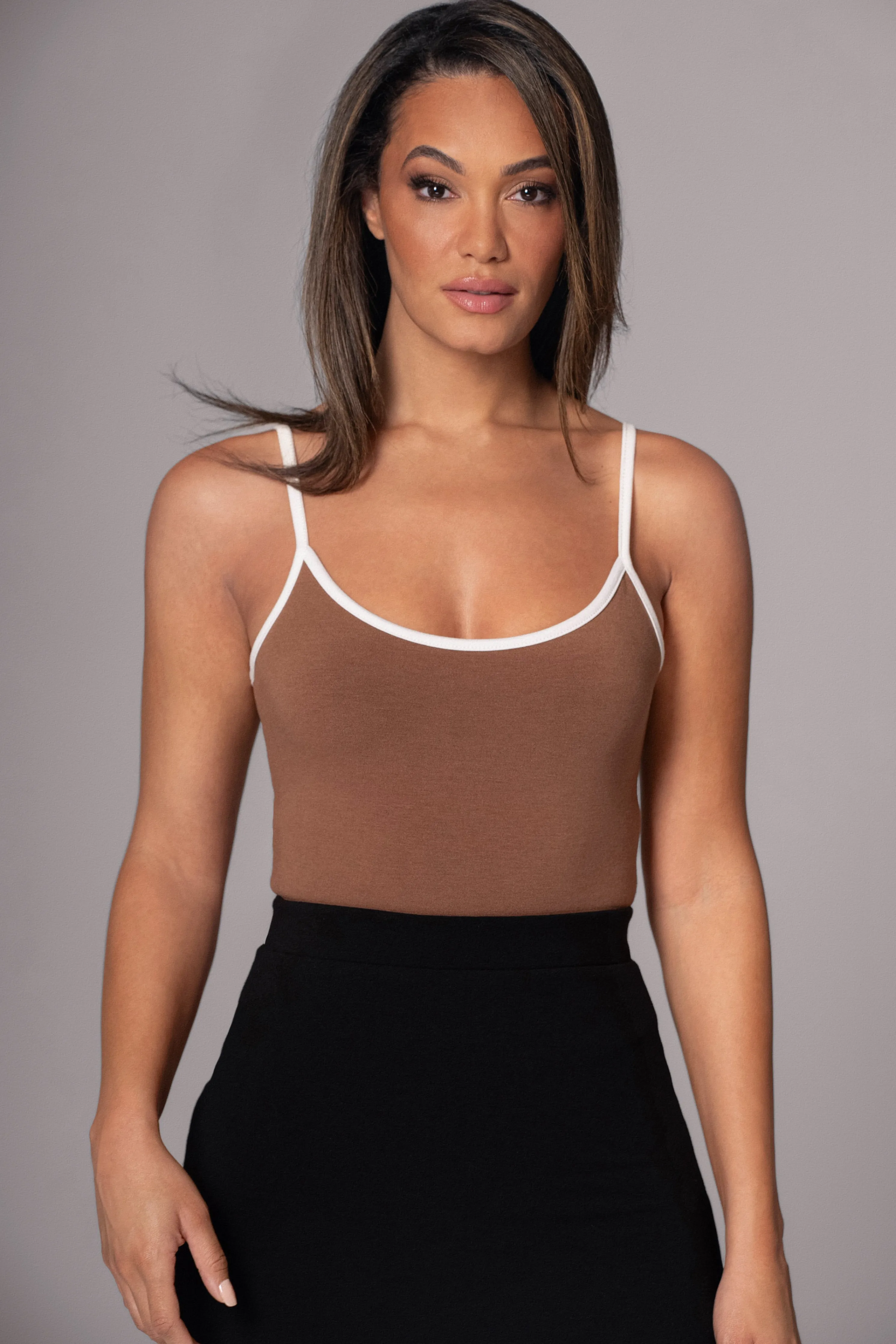 Black/Pecan Tash Reversible Cami Top