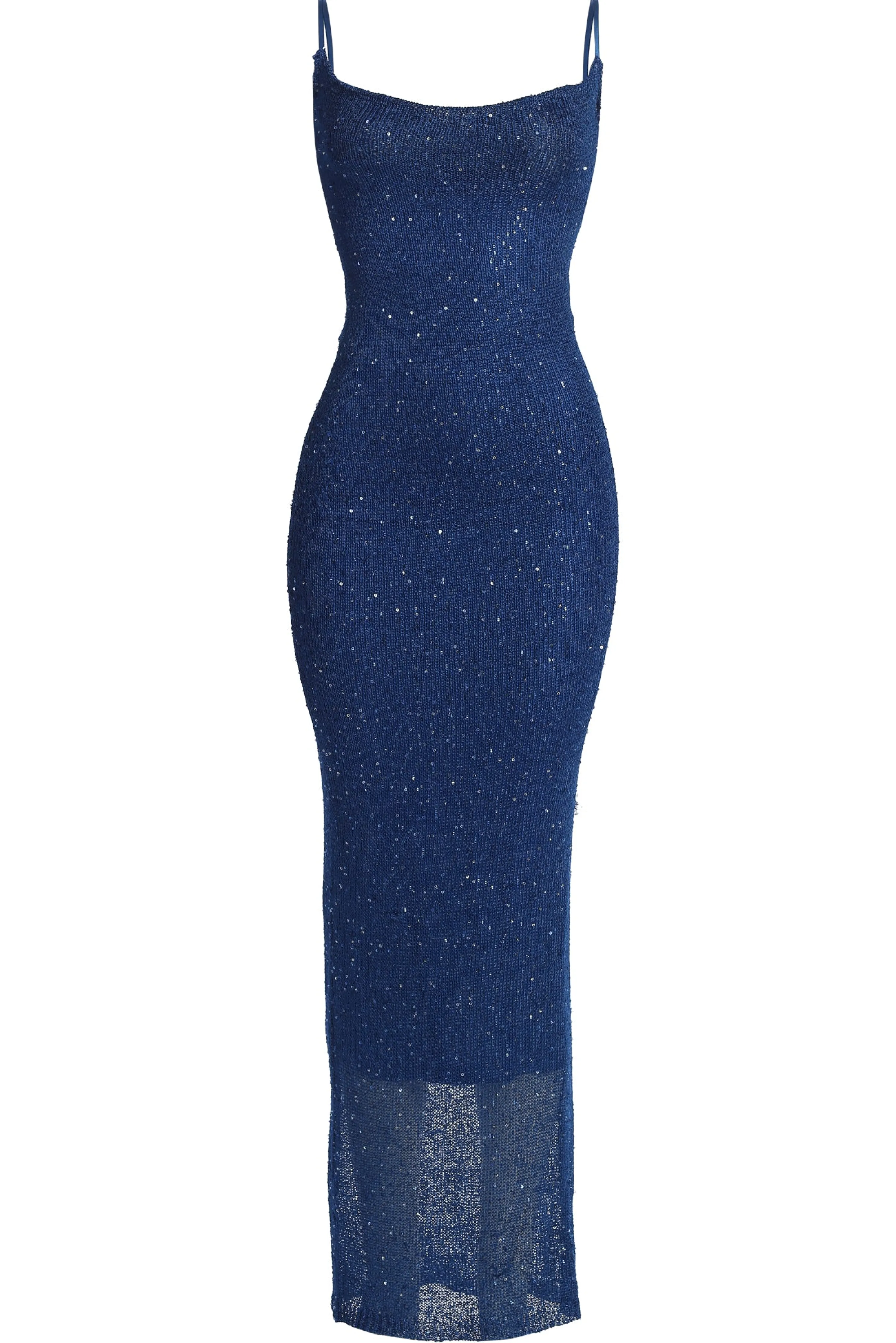 Blue Noemie Sequin Maxi Dress
