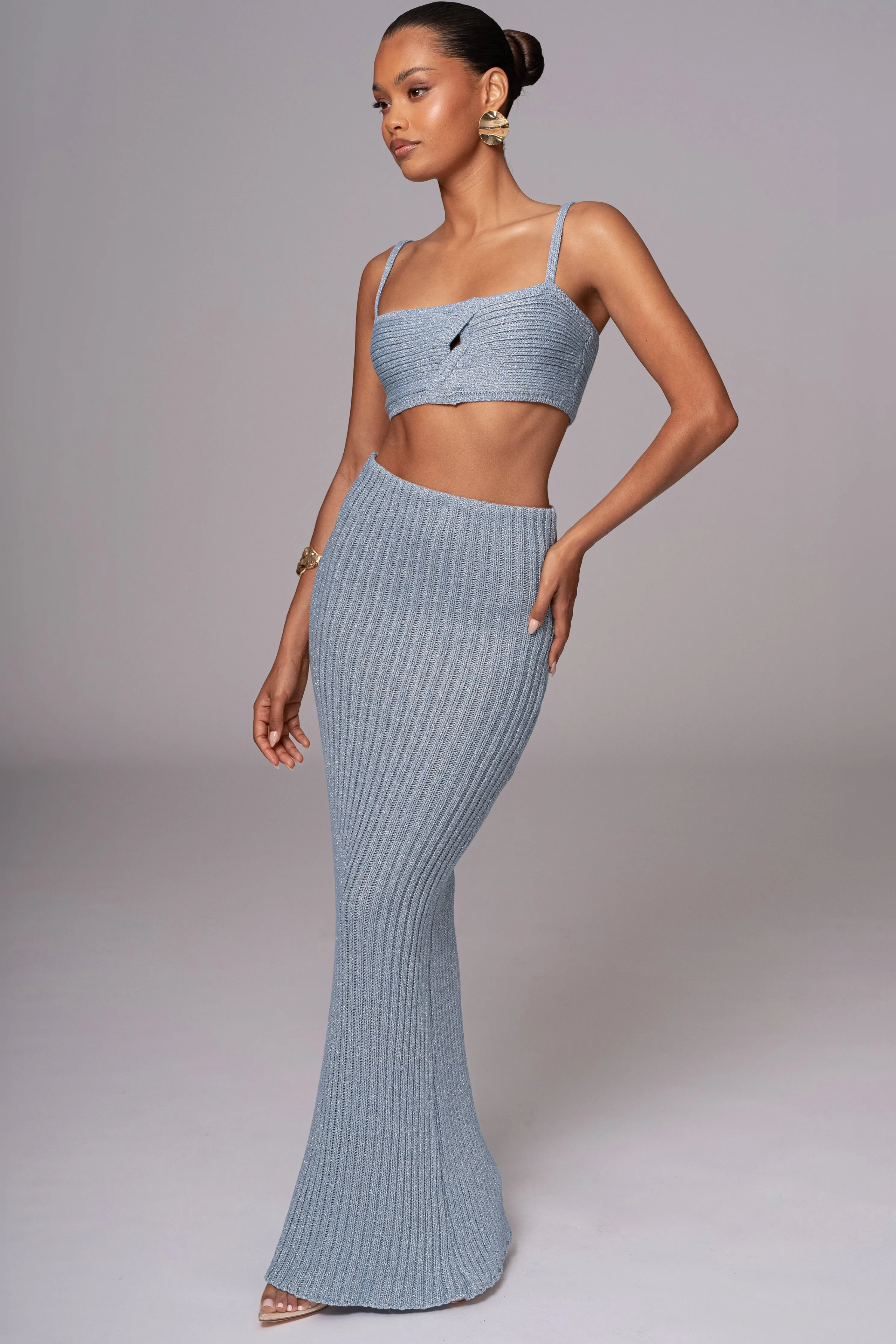 Blue Sunny Skirt Set