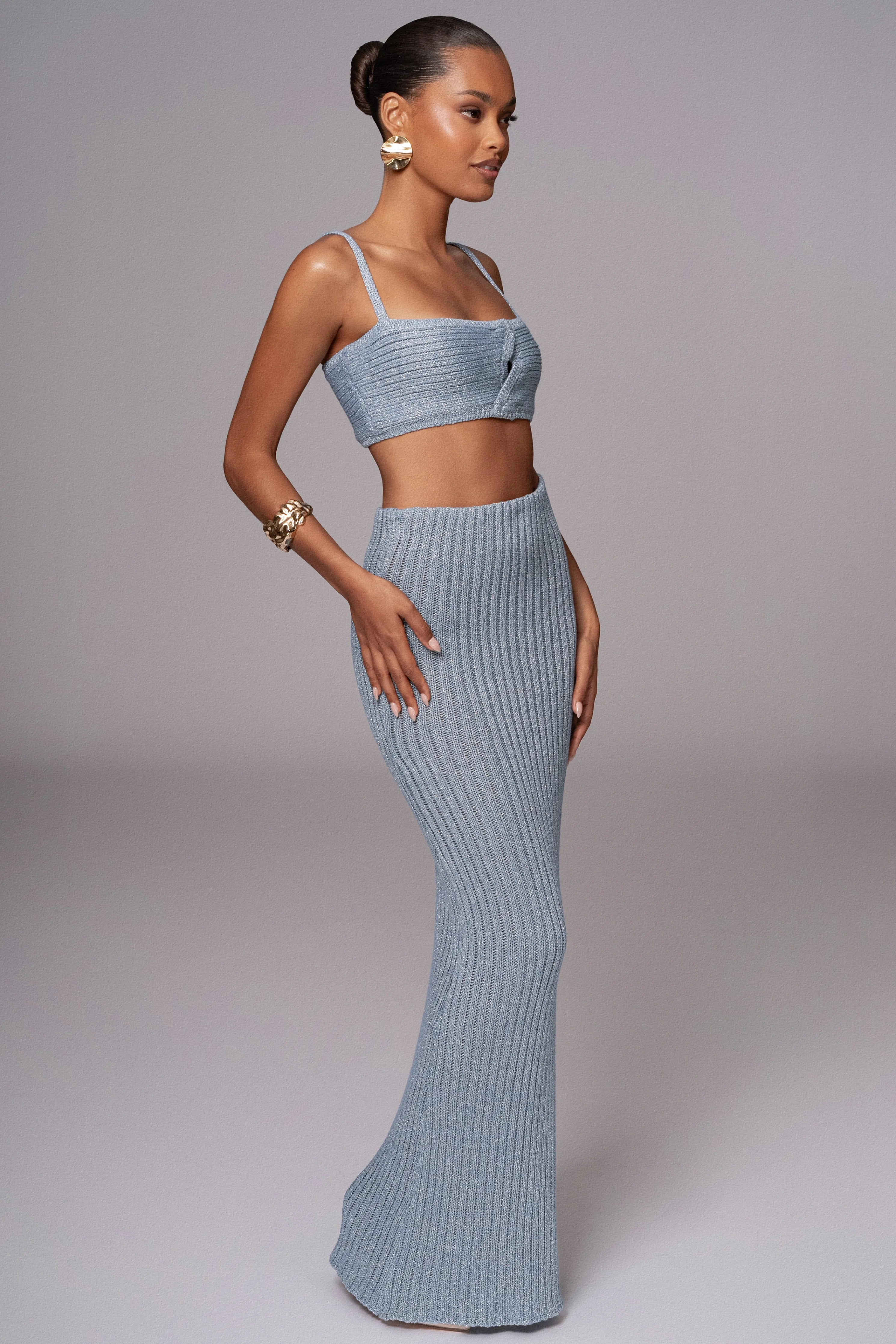 Blue Sunny Skirt Set