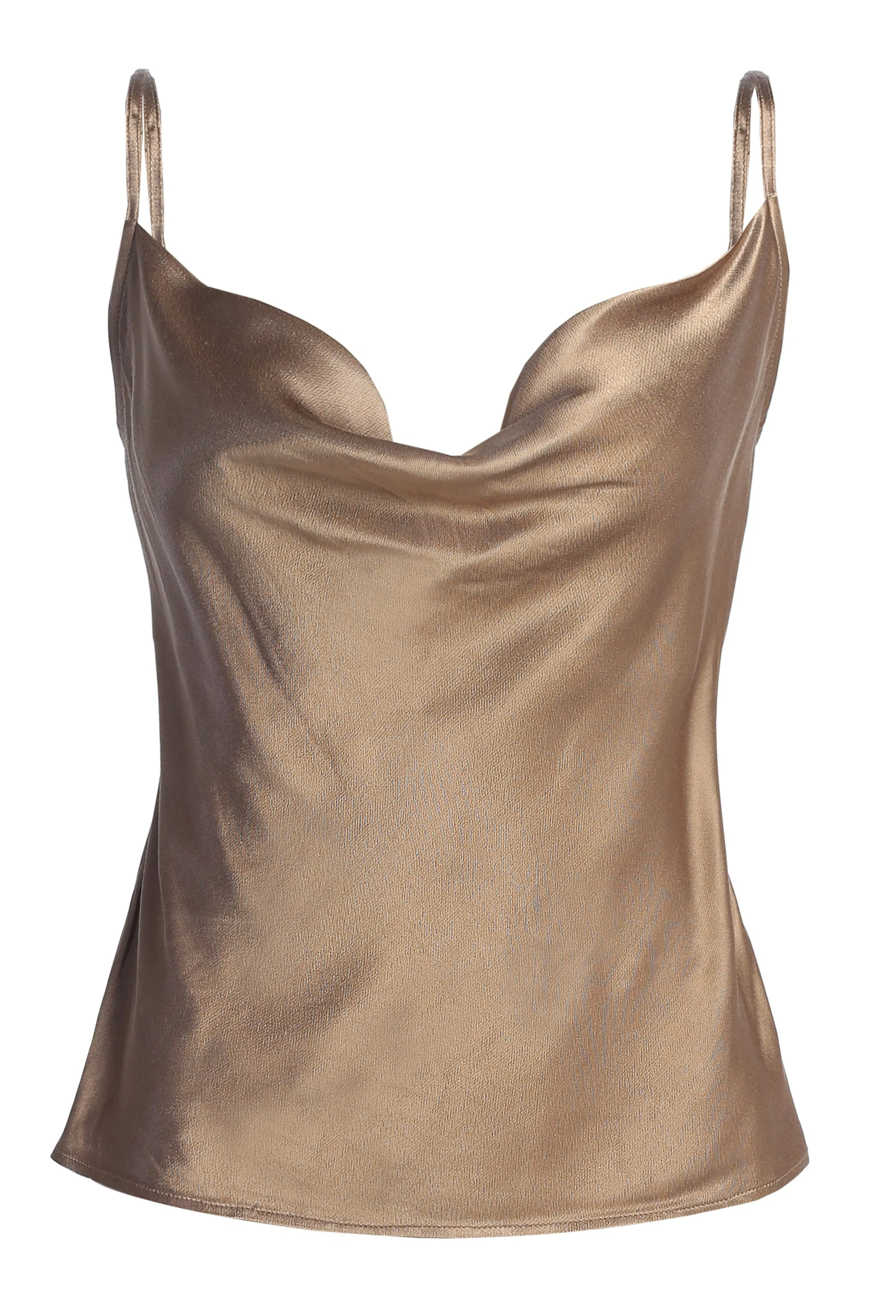 Bronze Amour Satin Top