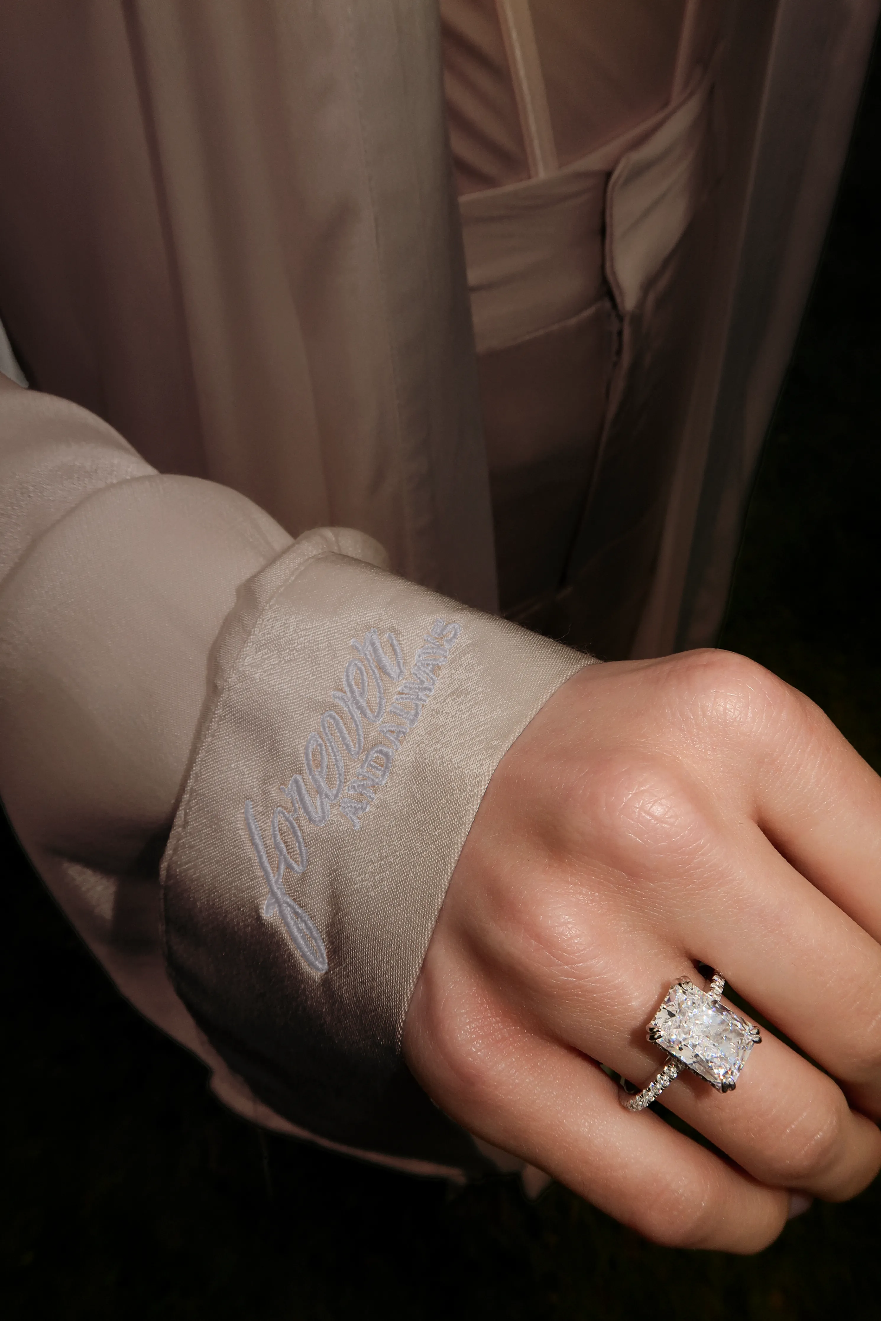 Bronze Forever And Always Satin Robe