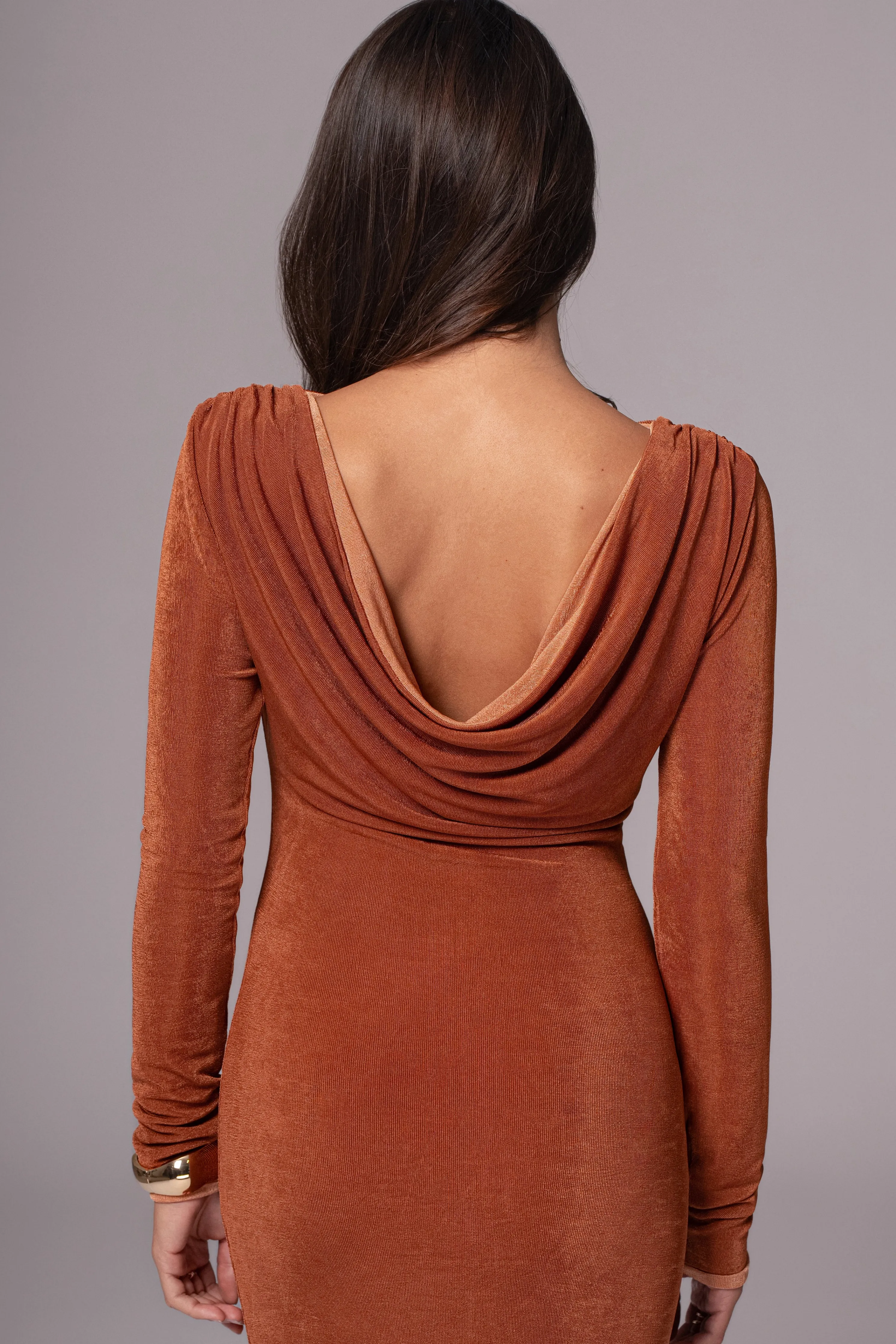 Bronze/Sienna Ashton Reversible Maxi Dress