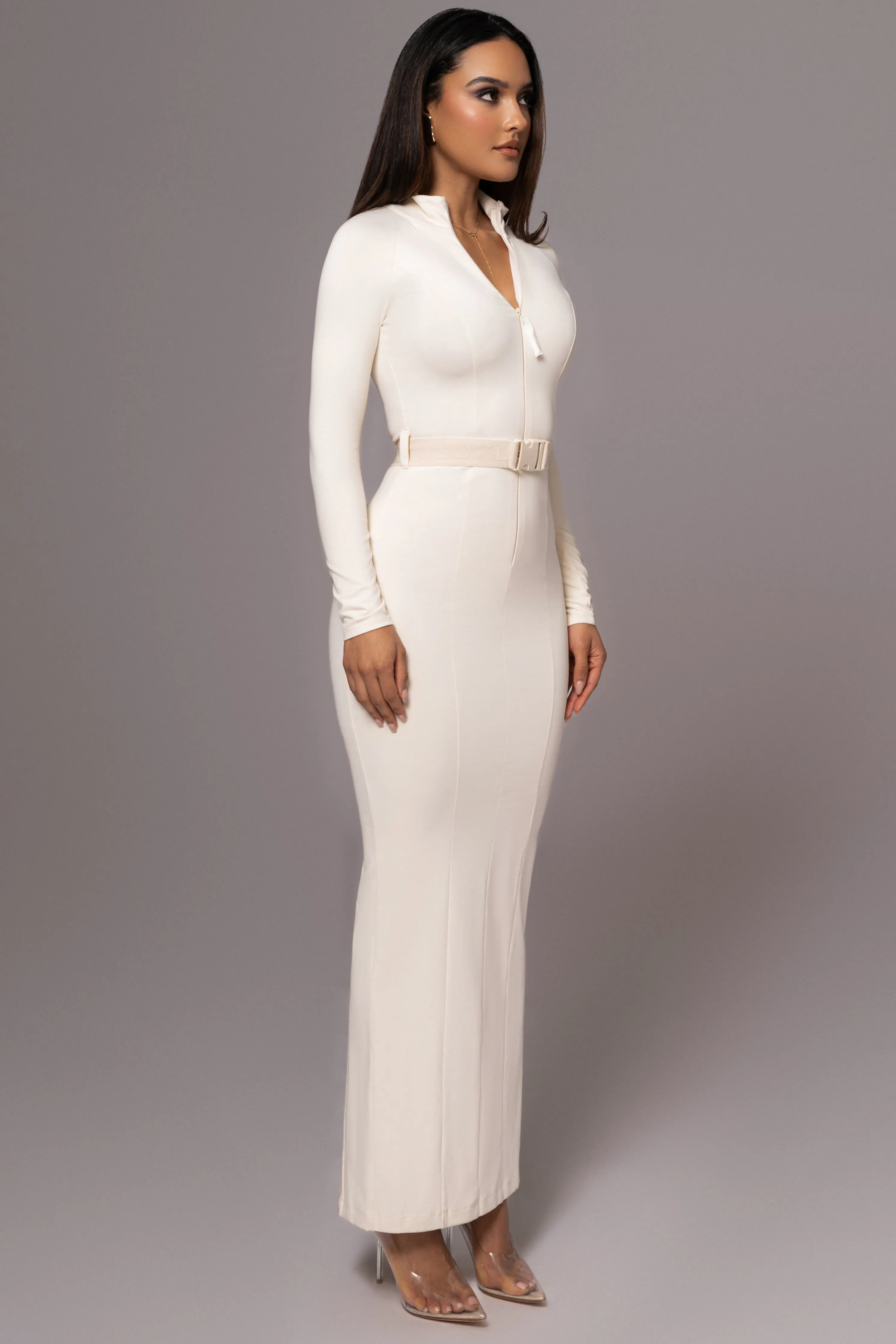 Buttercream Movement Mock Maxi Dress