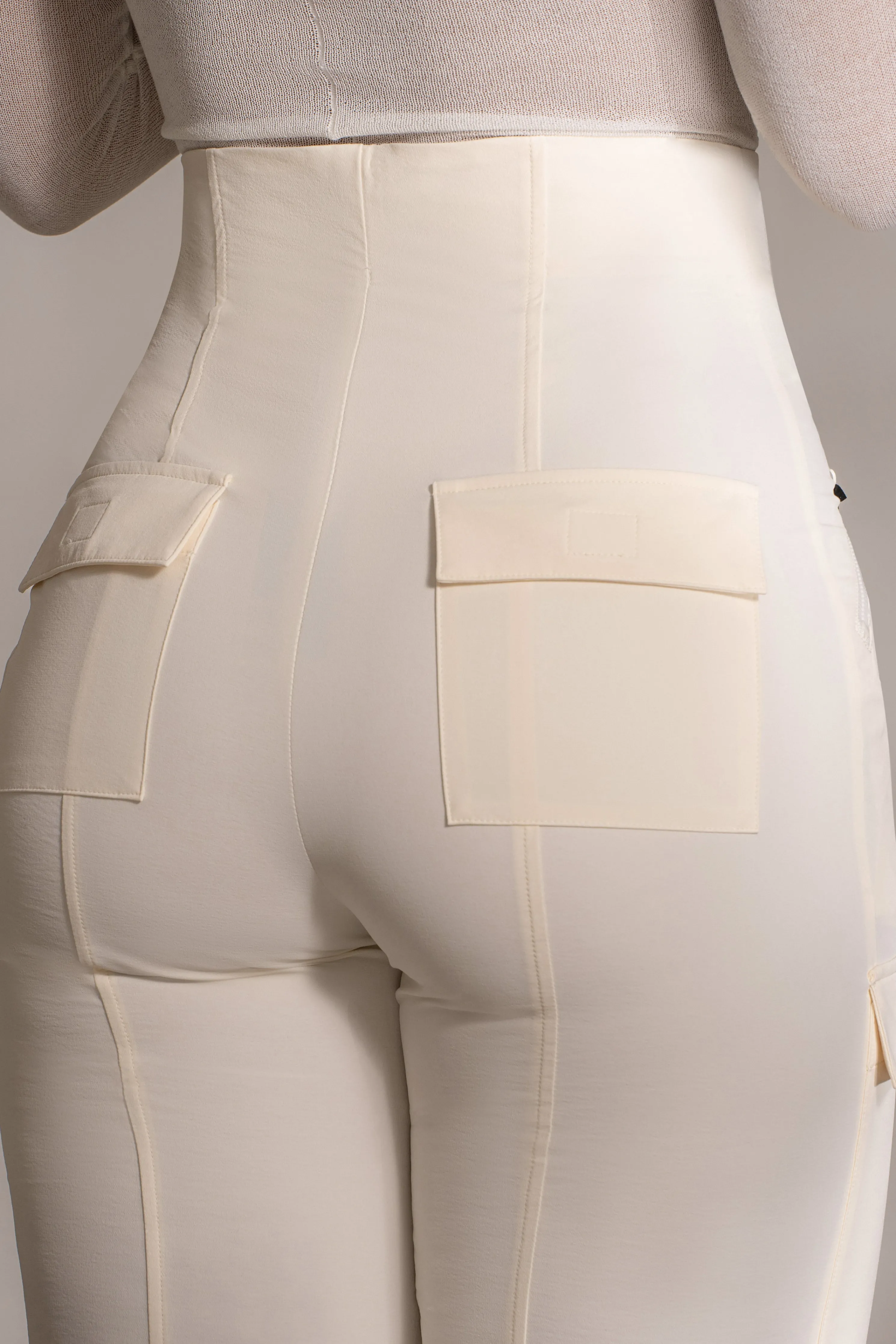 Buttercream Nyah Nylon Utility Pants