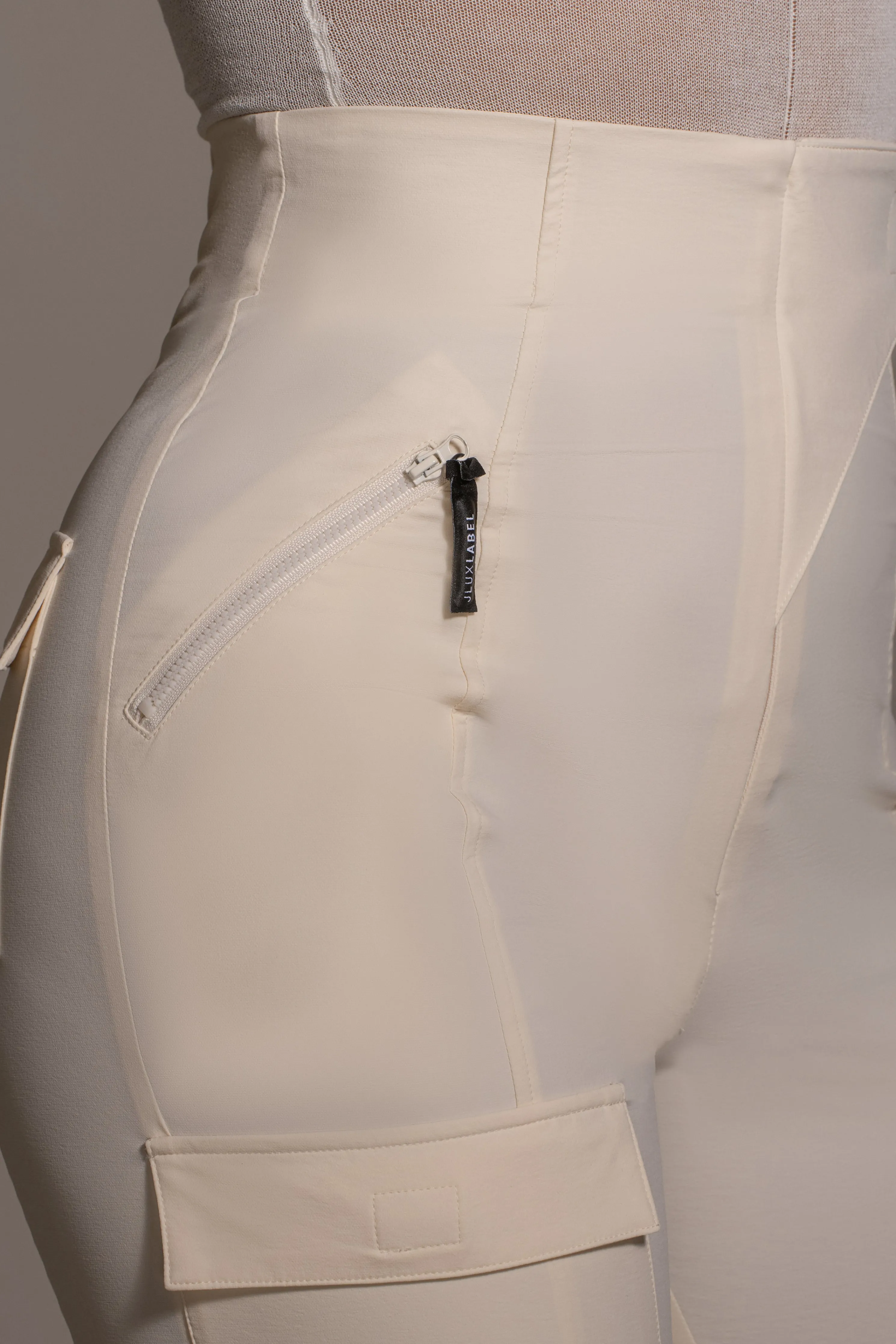 Buttercream Nyah Nylon Utility Pants