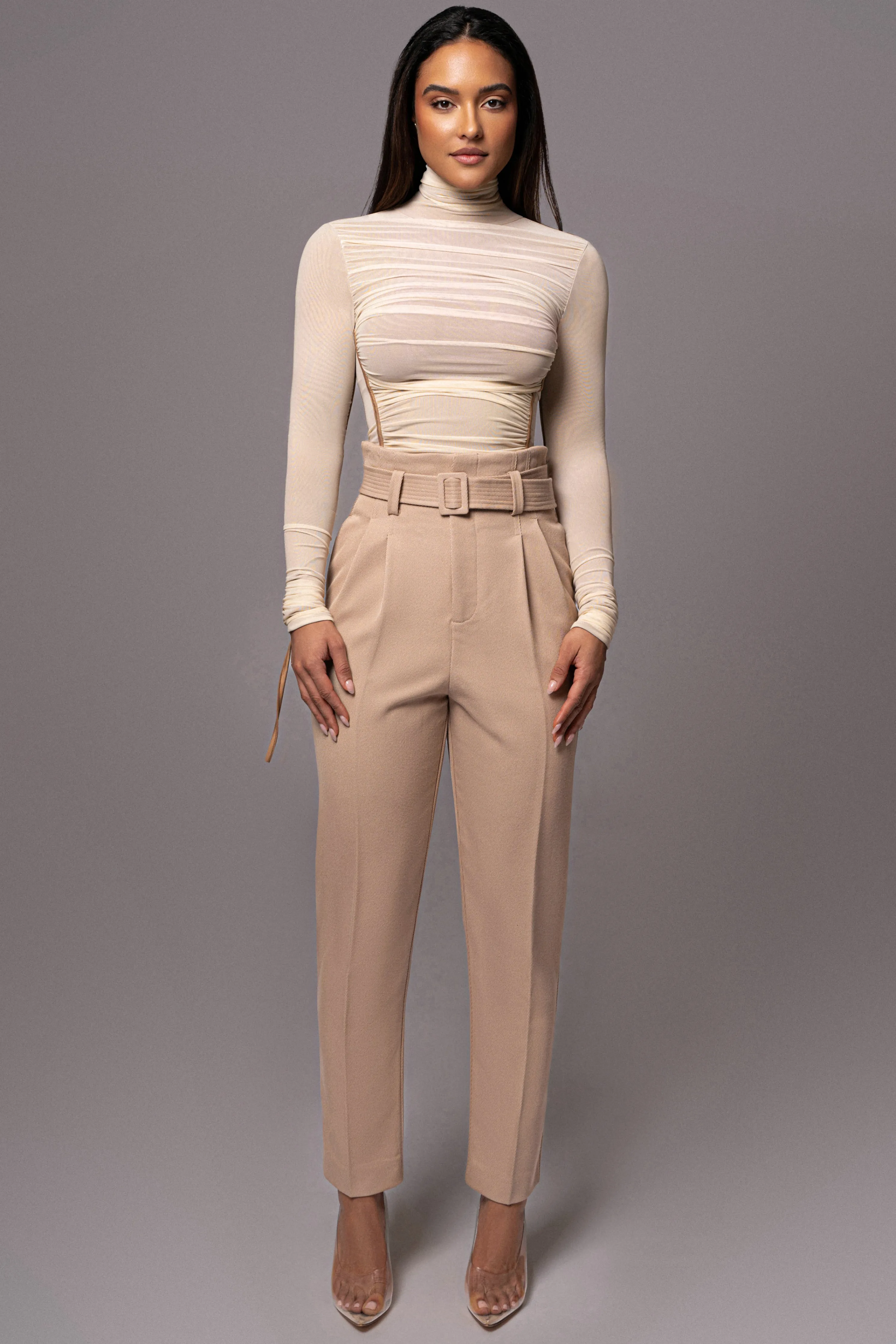 Buttercream Santiana Turtleneck Top