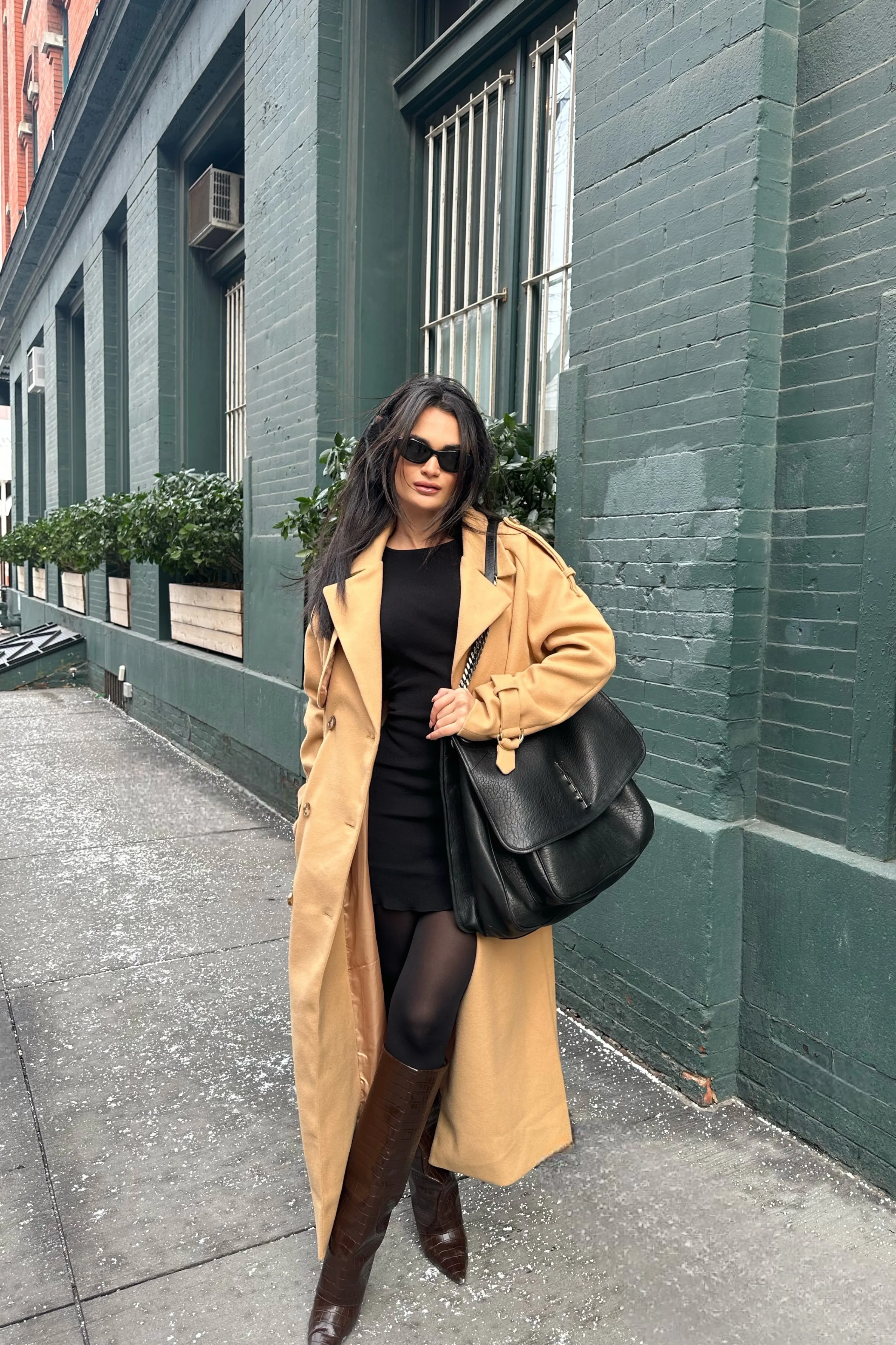 Camel Beverly Trench Coat