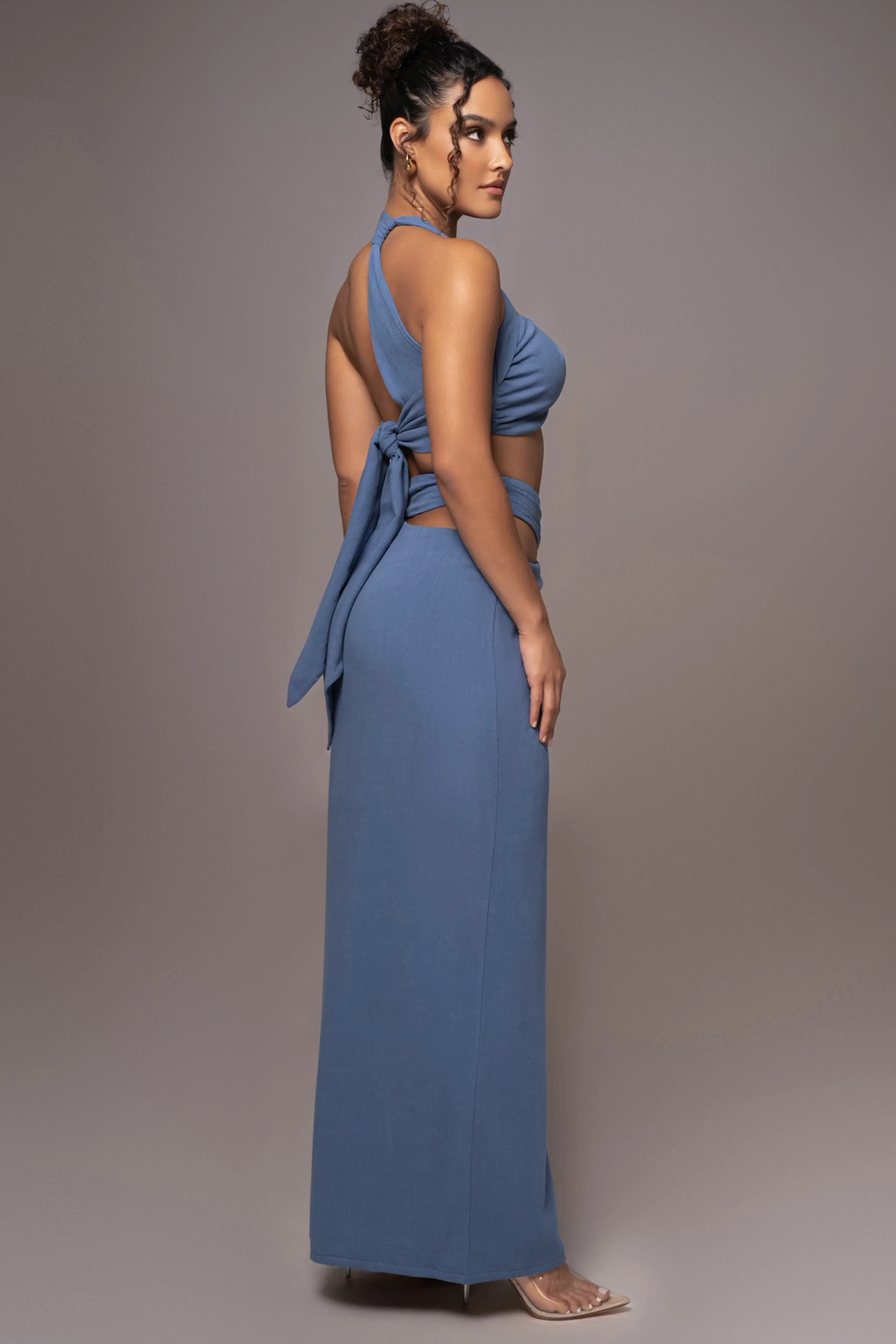 Chambray New Age Two Piece Skirt Set