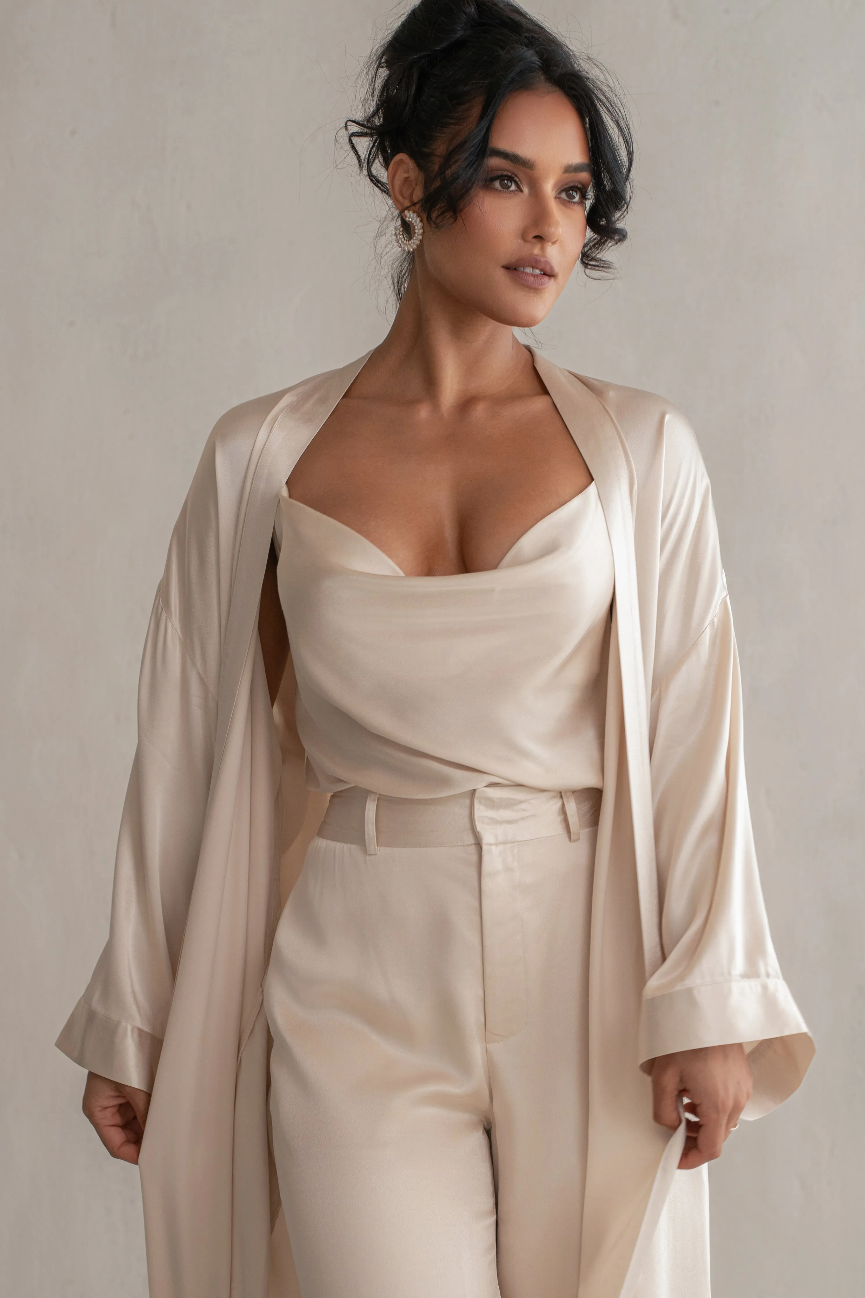 Champagne Amour Satin Top