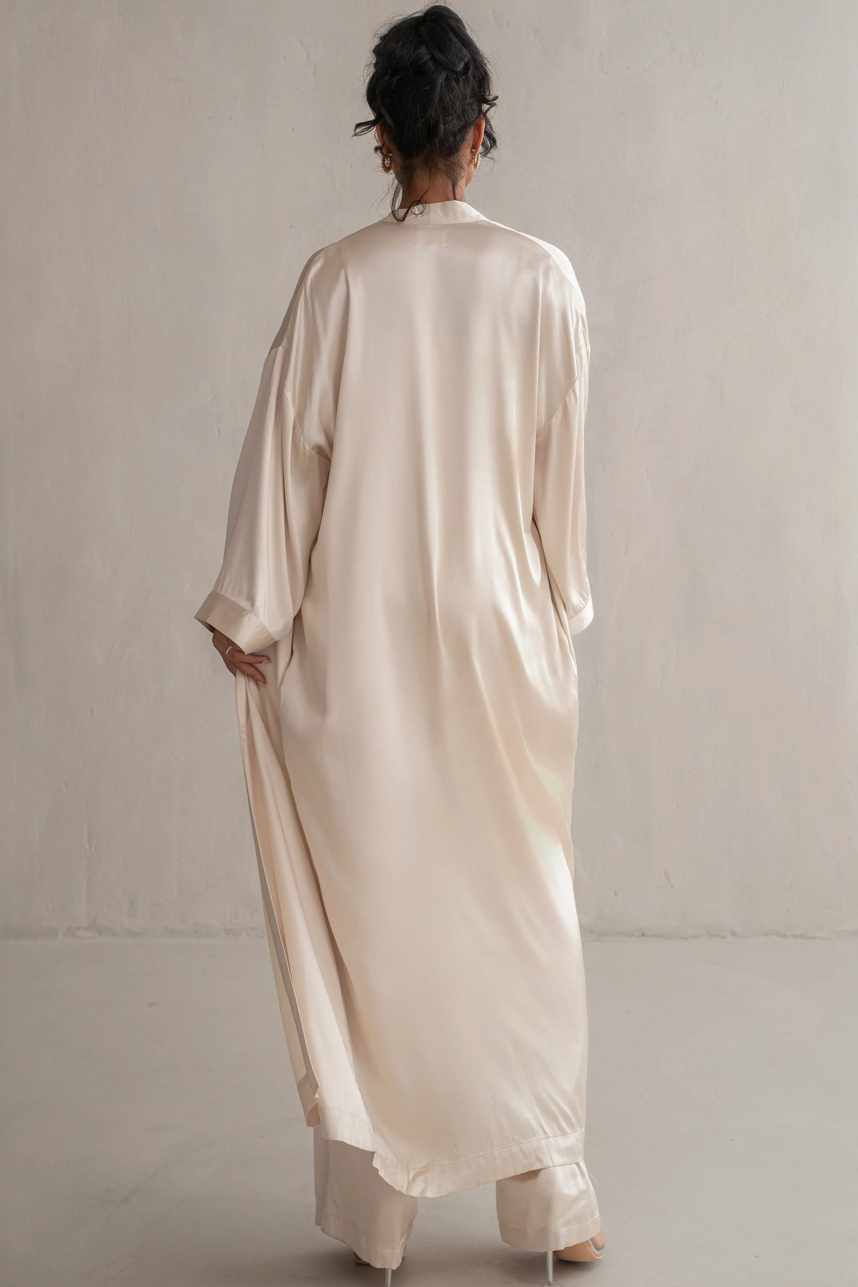 Champagne Forever And Always Satin Robe