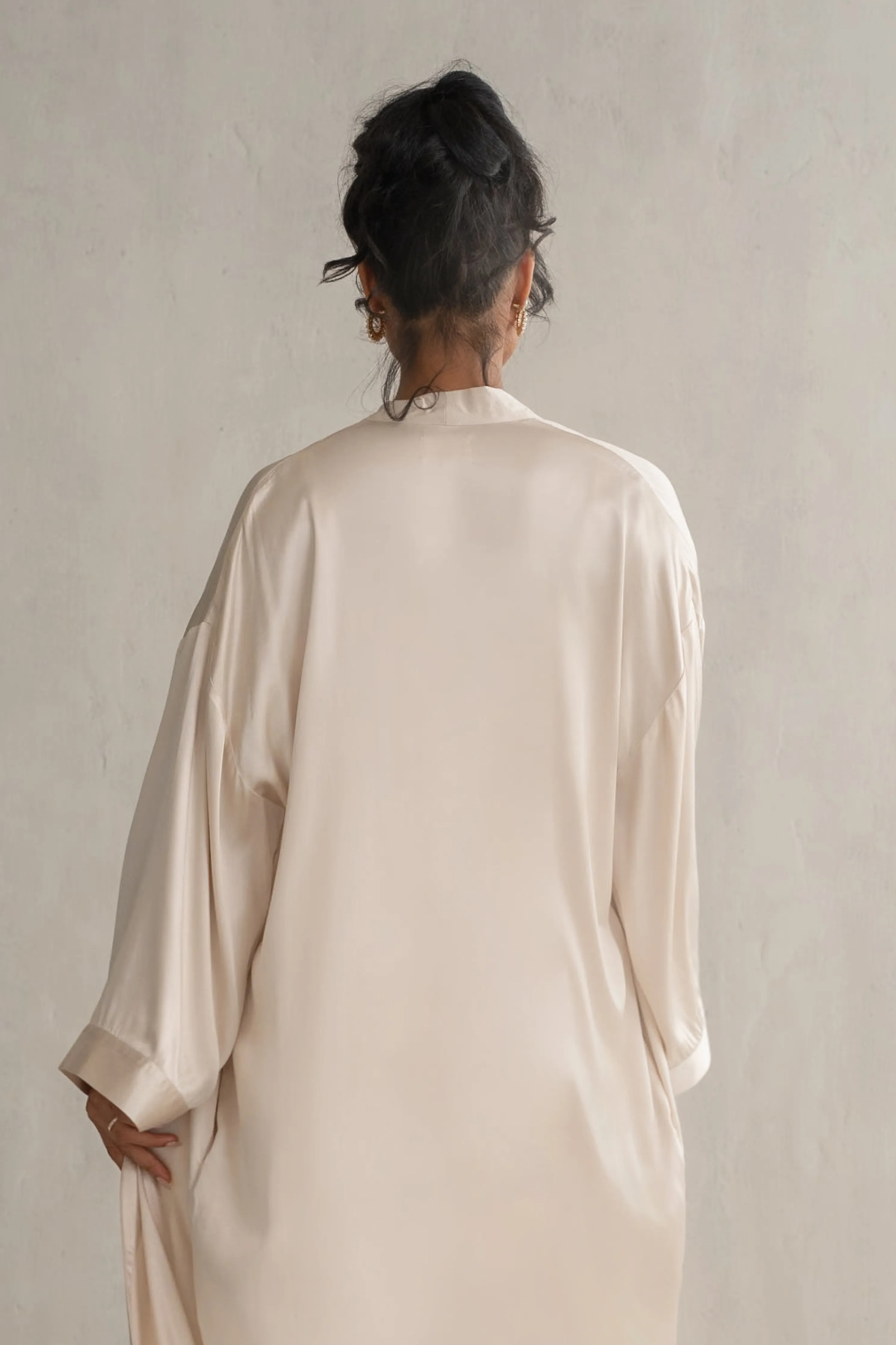 Champagne Forever And Always Satin Robe