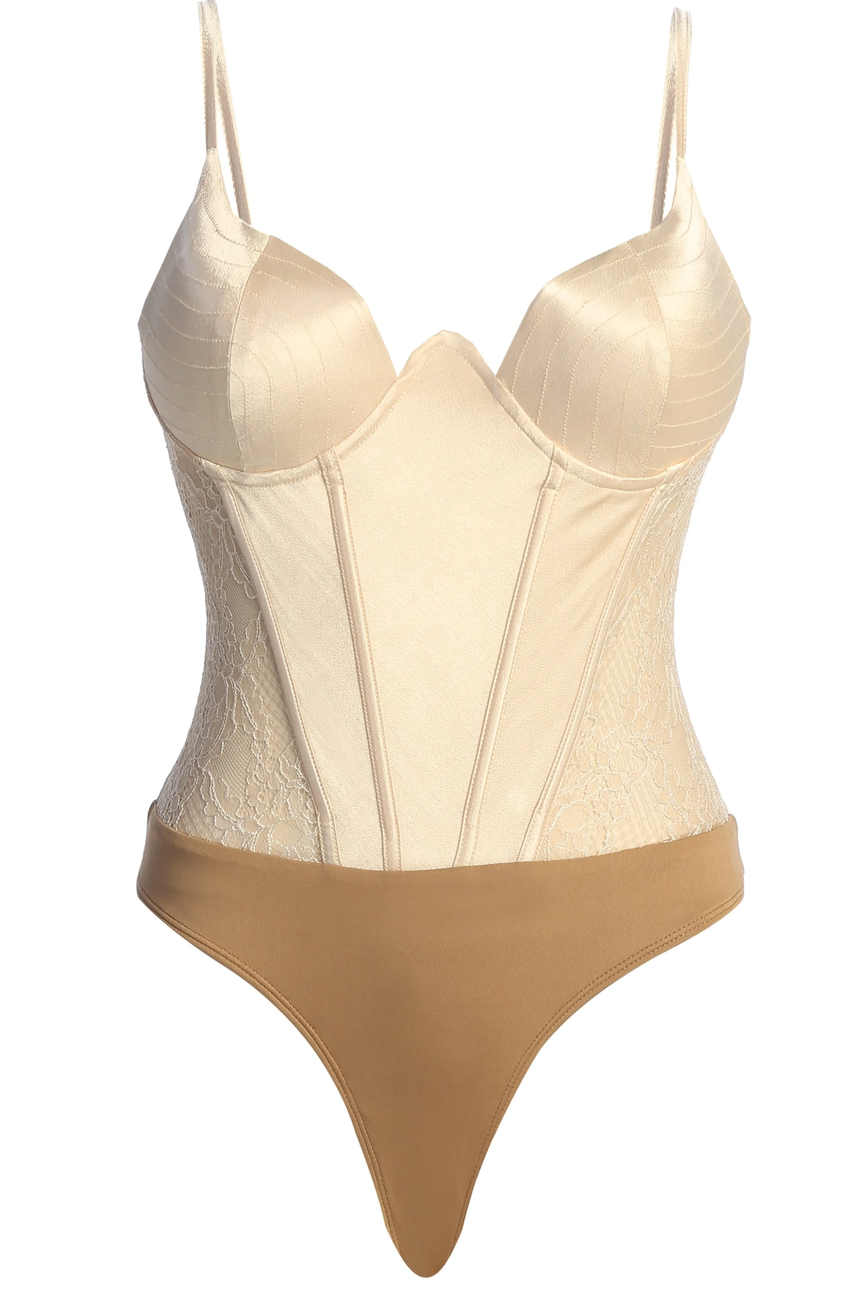 Champagne Incomparable Lace Bodysuit