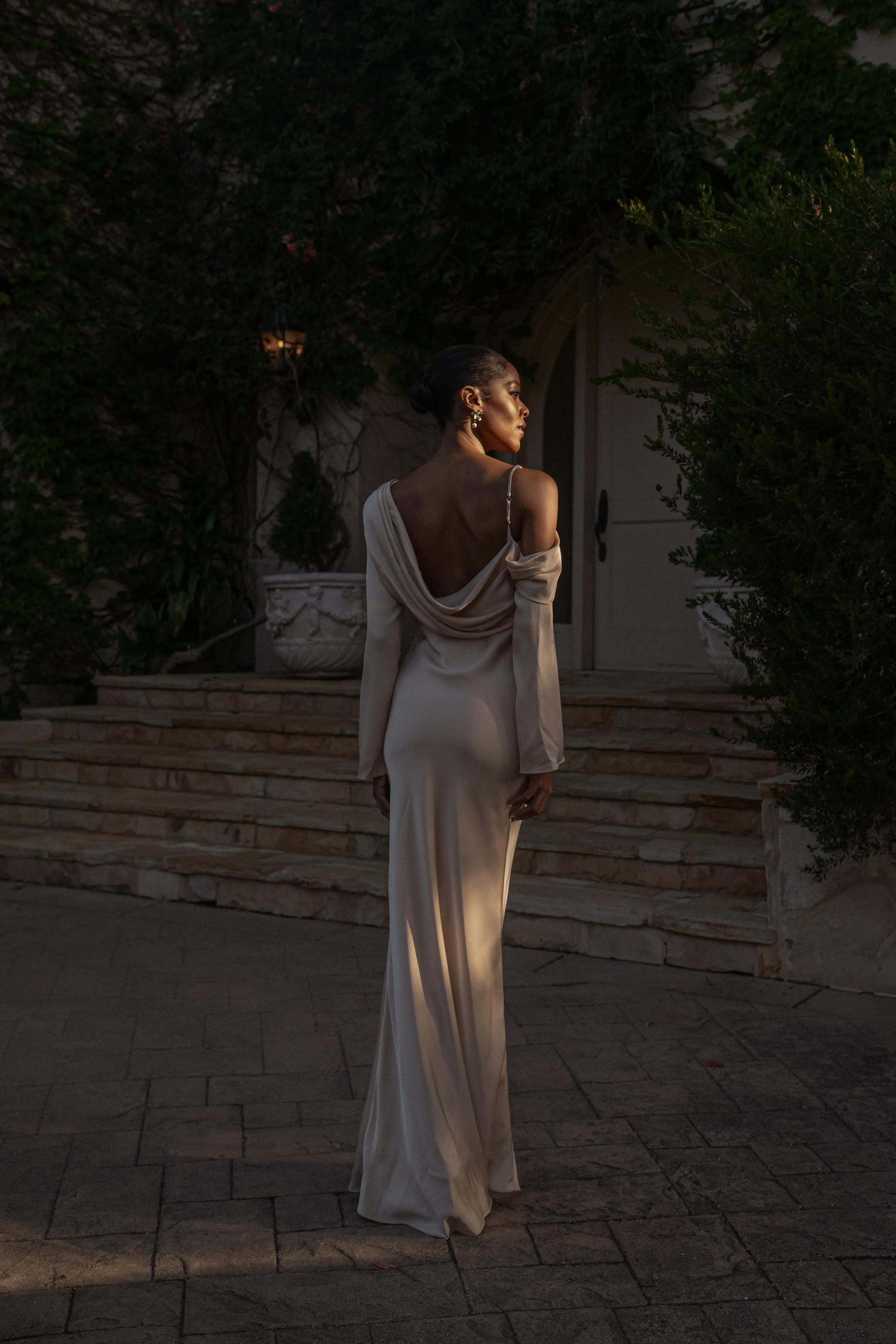 Champagne One And Only Satin Dress