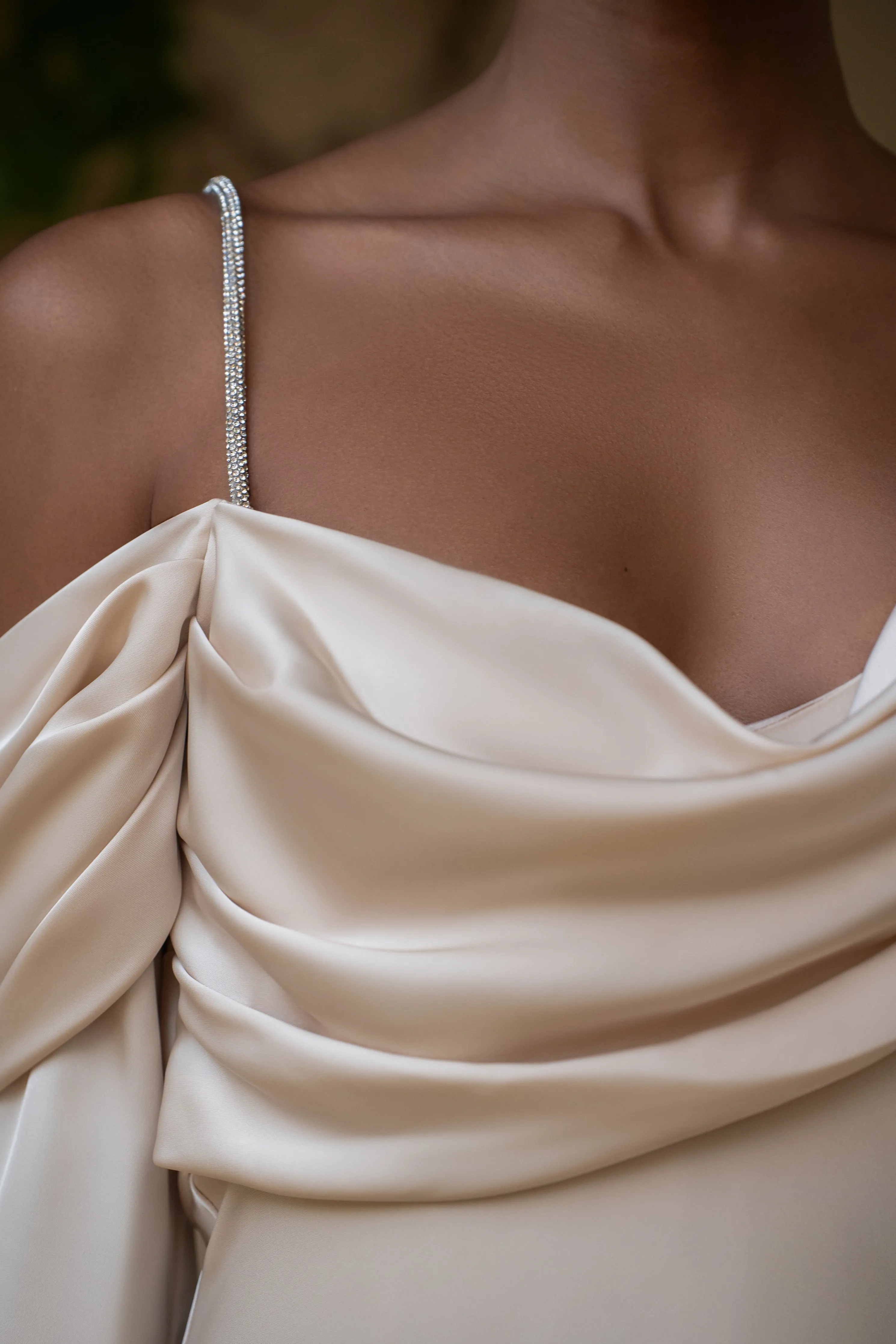 Champagne One And Only Satin Dress