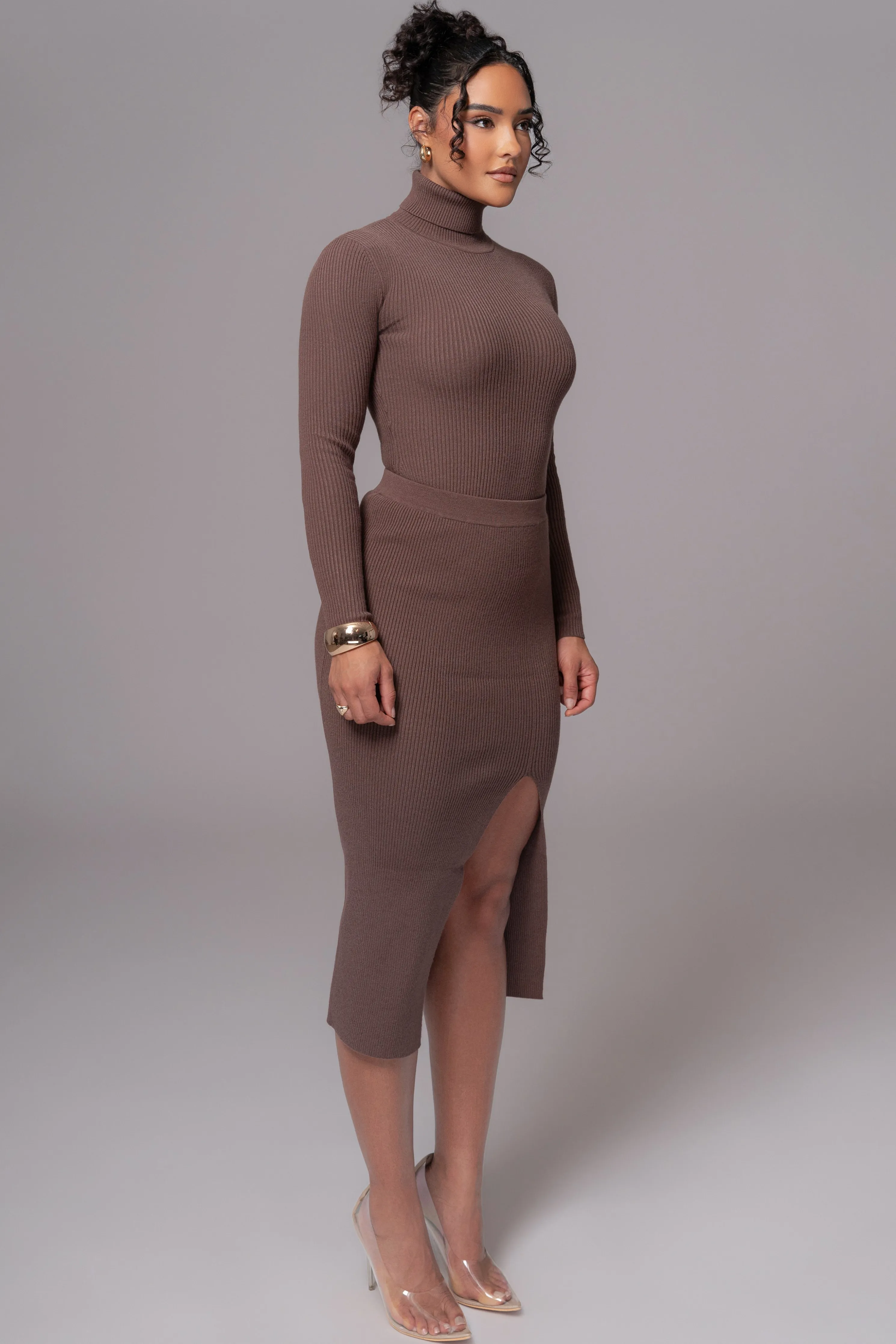 Chocolate Cardinal Essential Knit Skirt