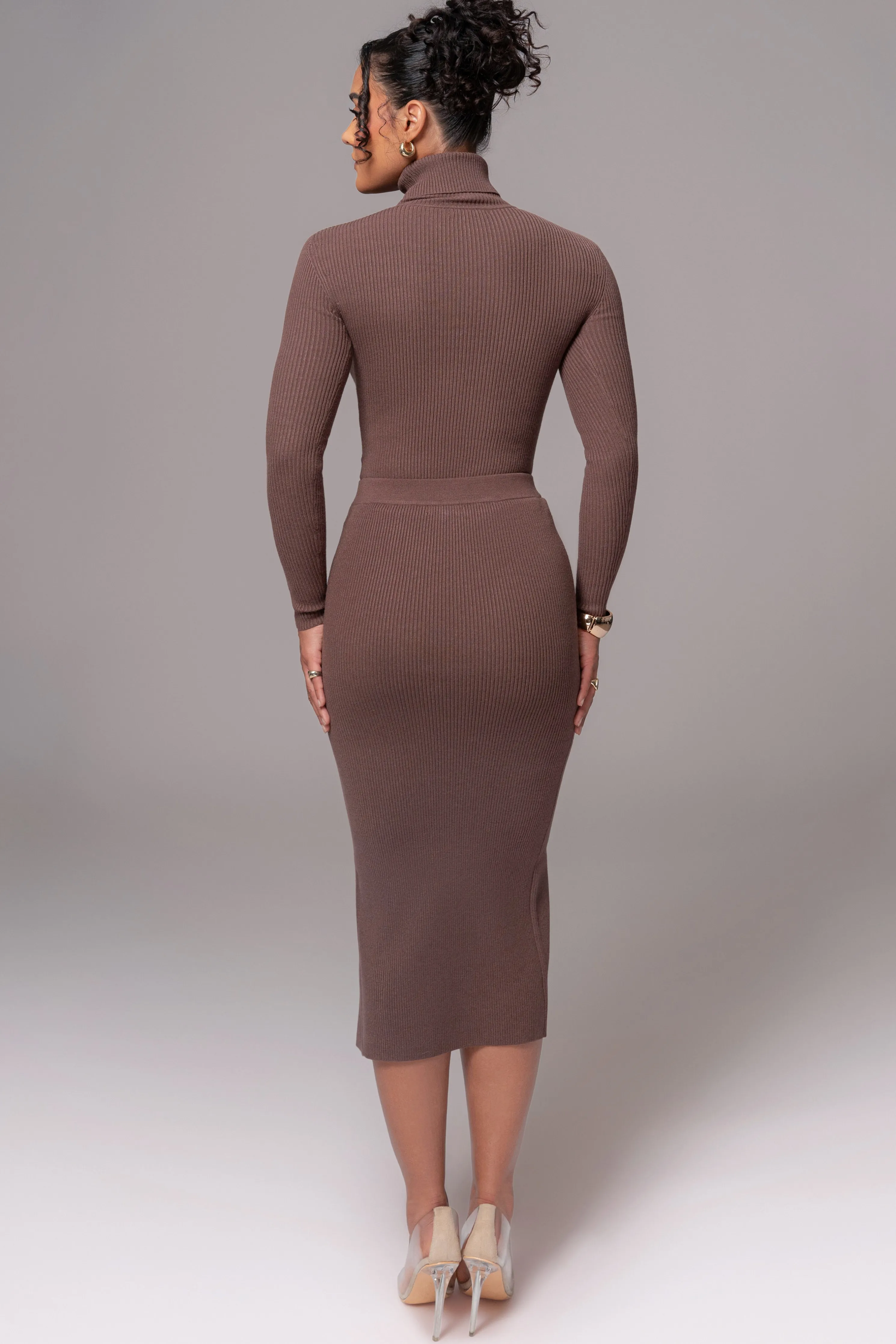 Chocolate Cardinal Essential Knit Skirt