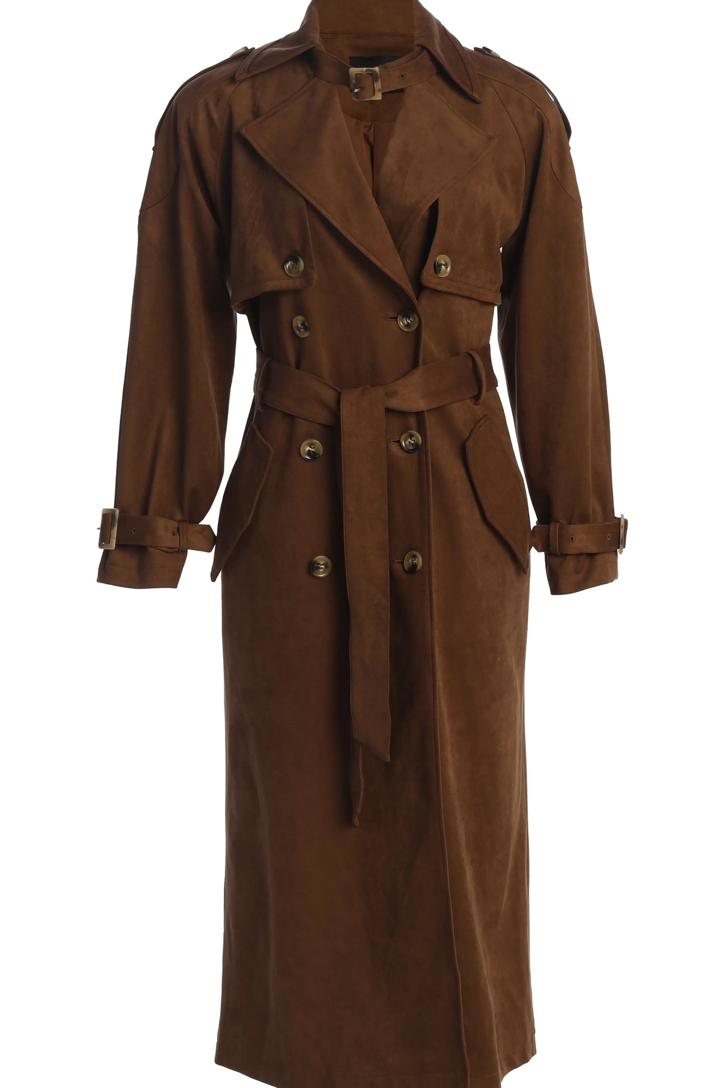 Chocolate Elite Suede Coat