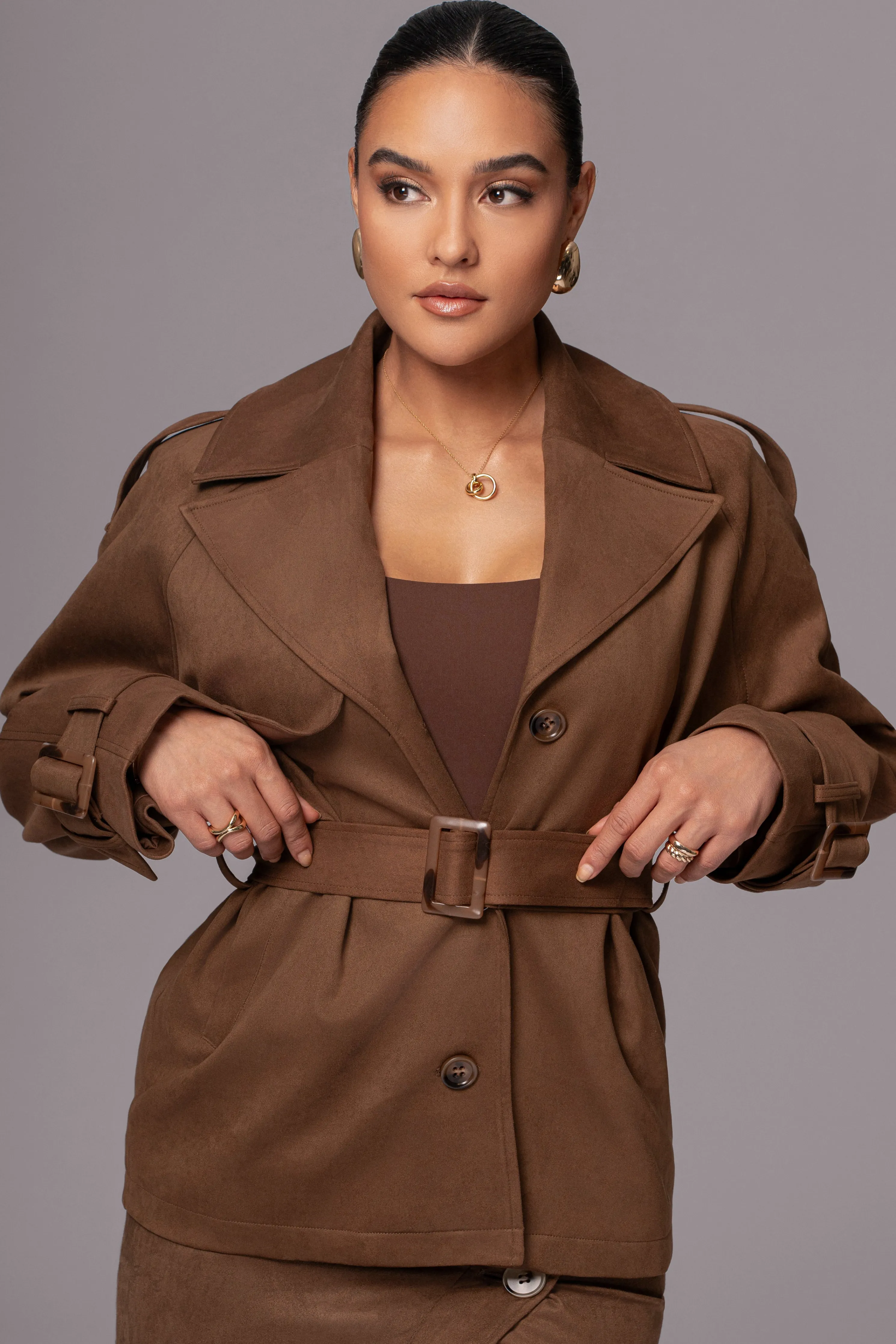 Chocolate Nightfall Suede Jacket