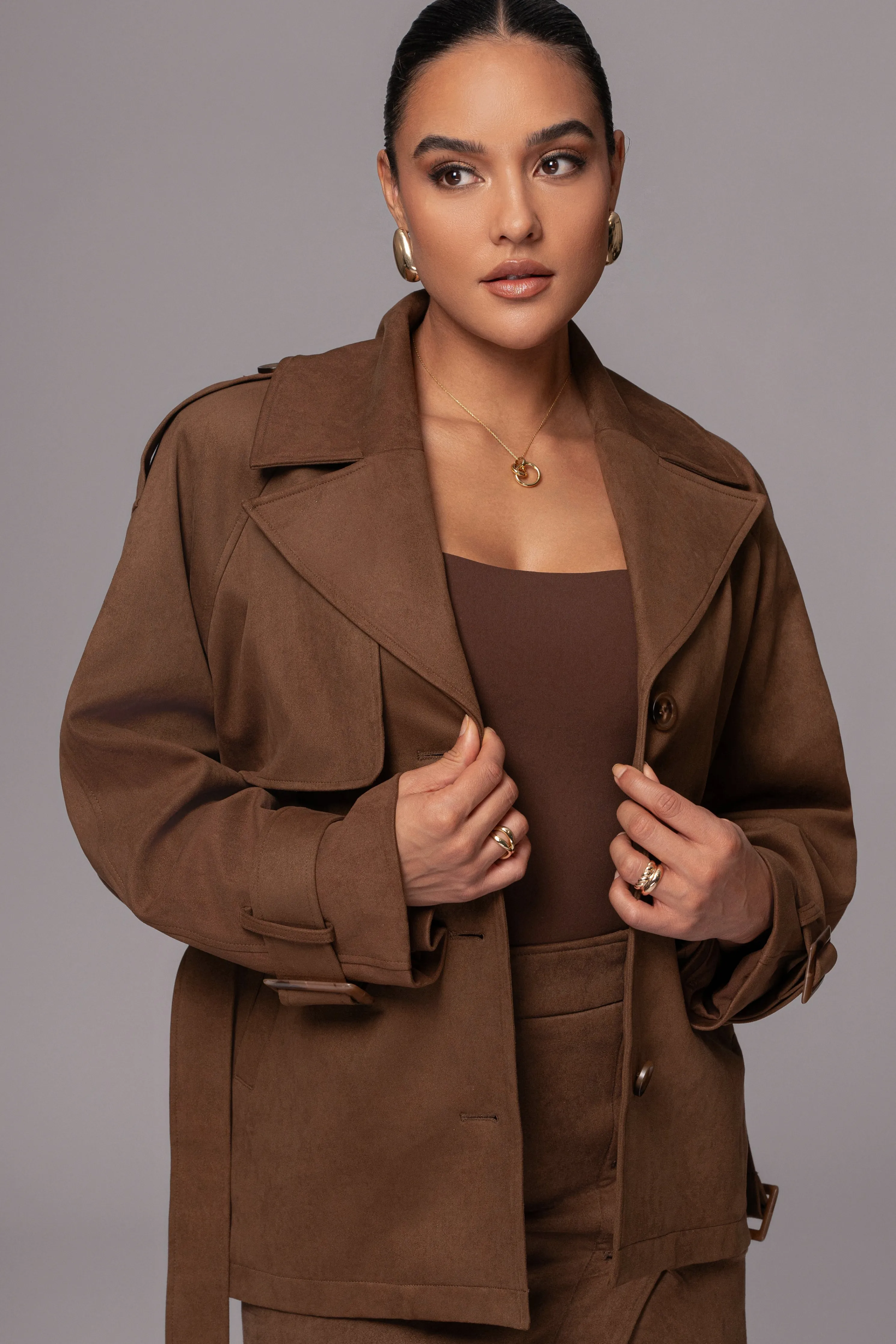 Chocolate Nightfall Suede Jacket