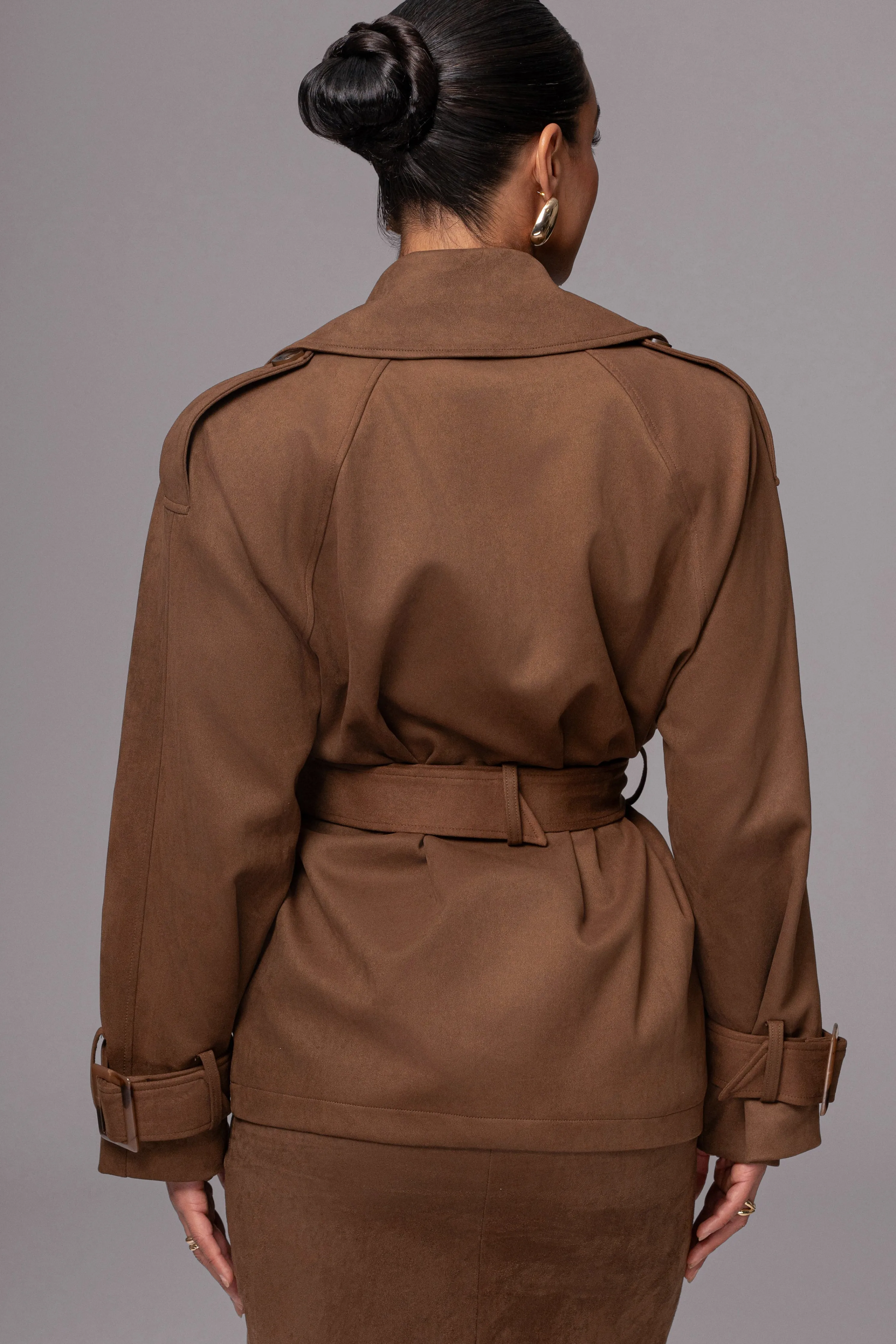 Chocolate Nightfall Suede Jacket