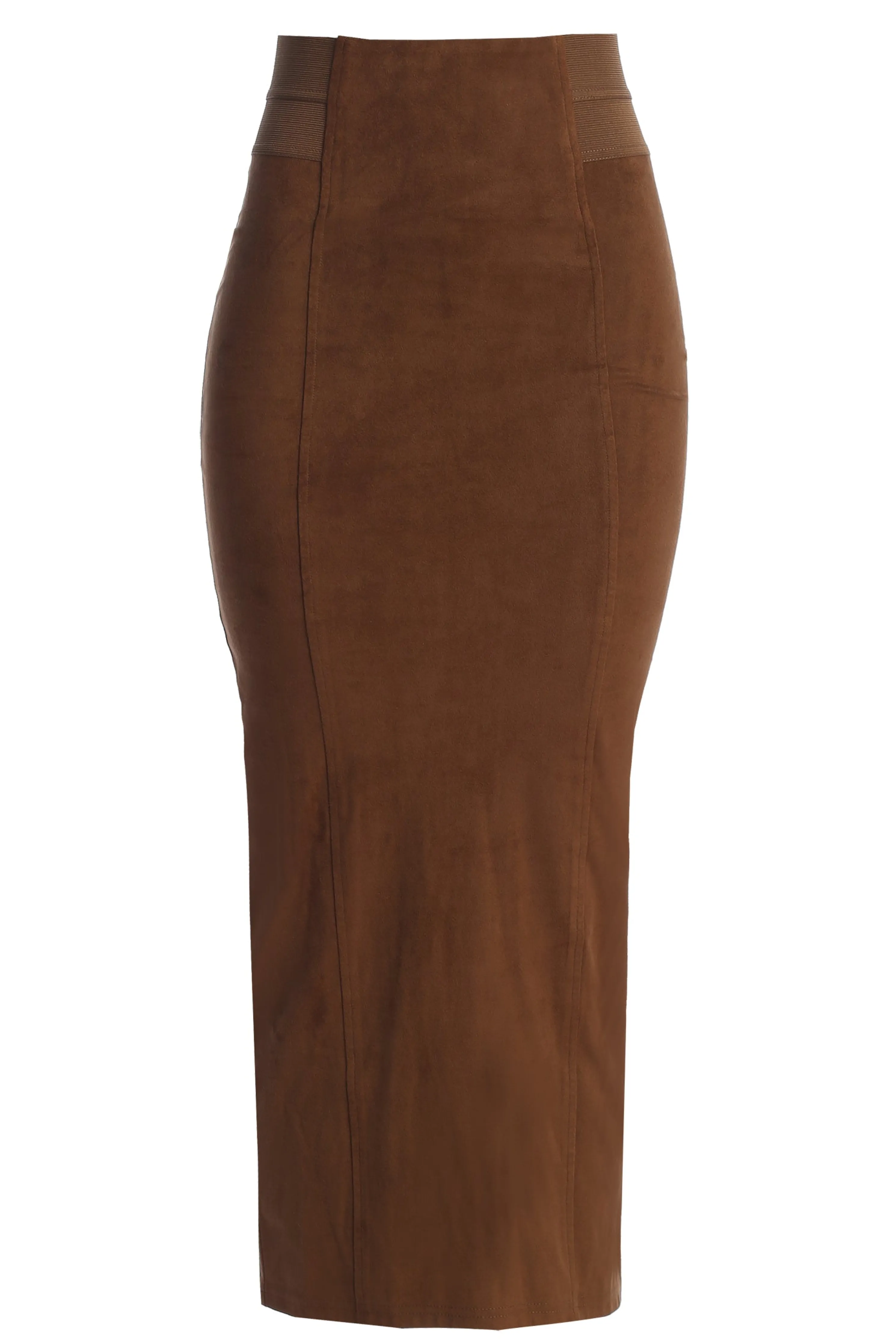Chocolate Phoenix Suede Skirt