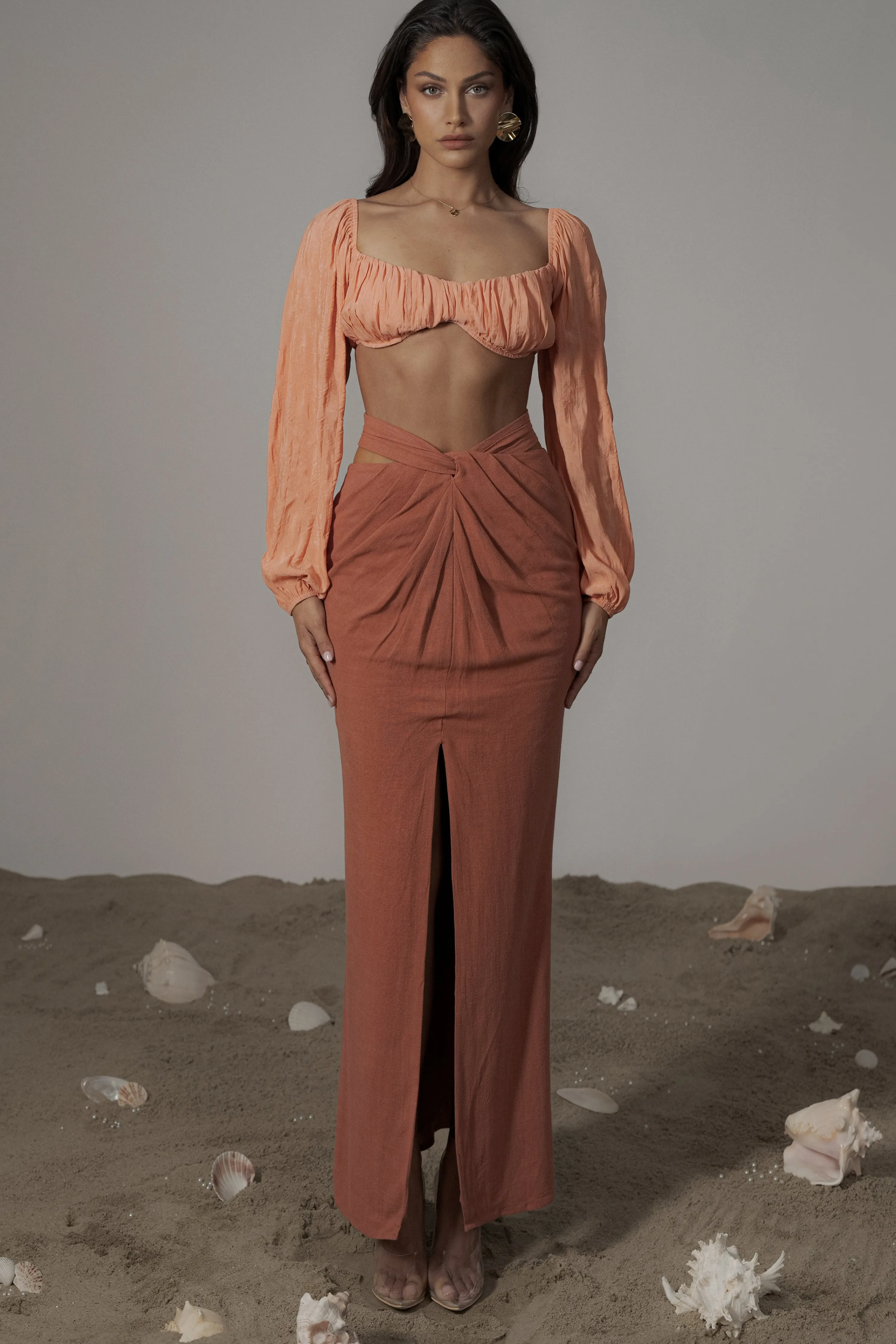 Coral Carey Long Sleeve Top