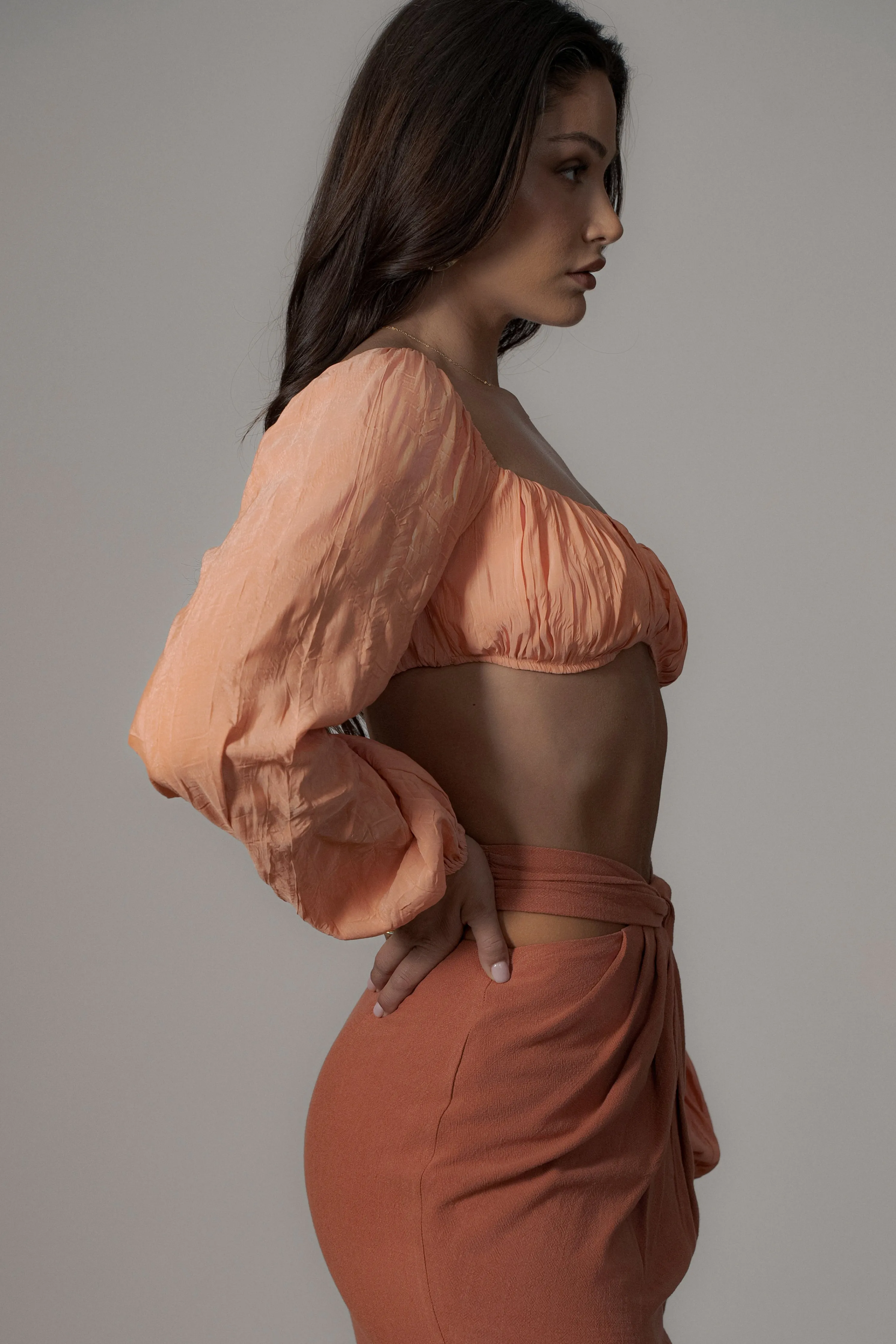 Coral Carey Long Sleeve Top