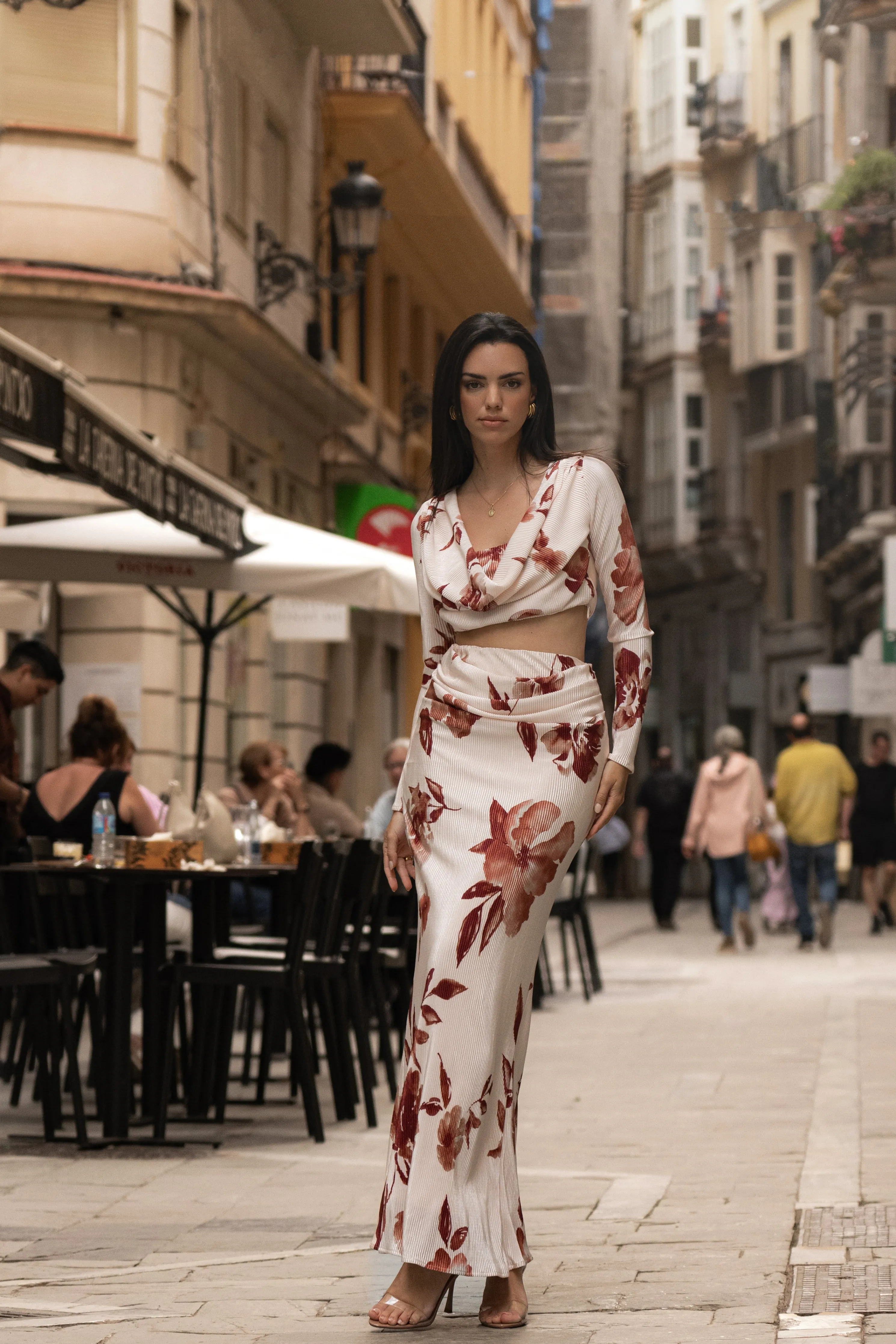 Cream Floral Haidyn Skirt Set