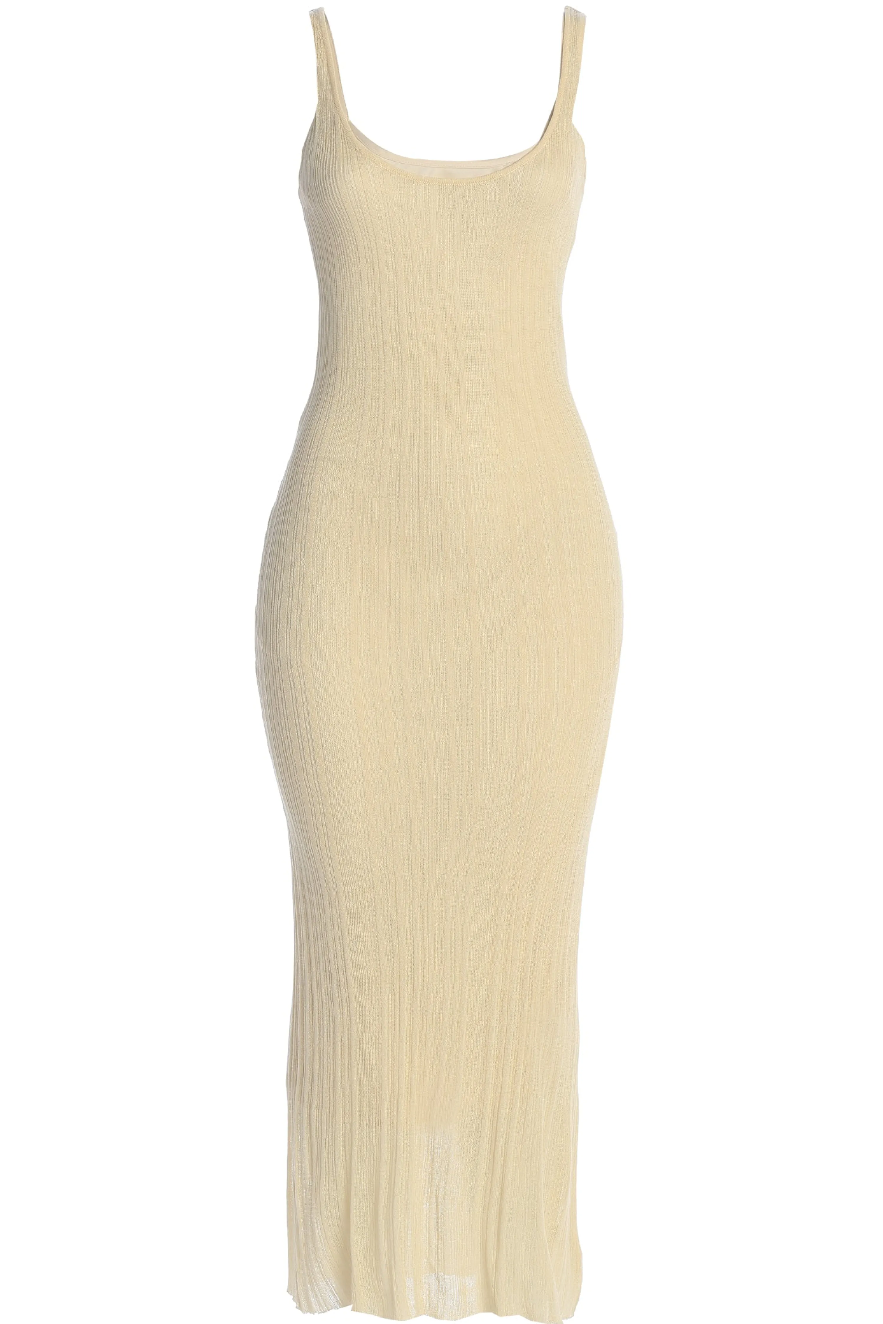 Cream Luna Sheer Maxi Dress