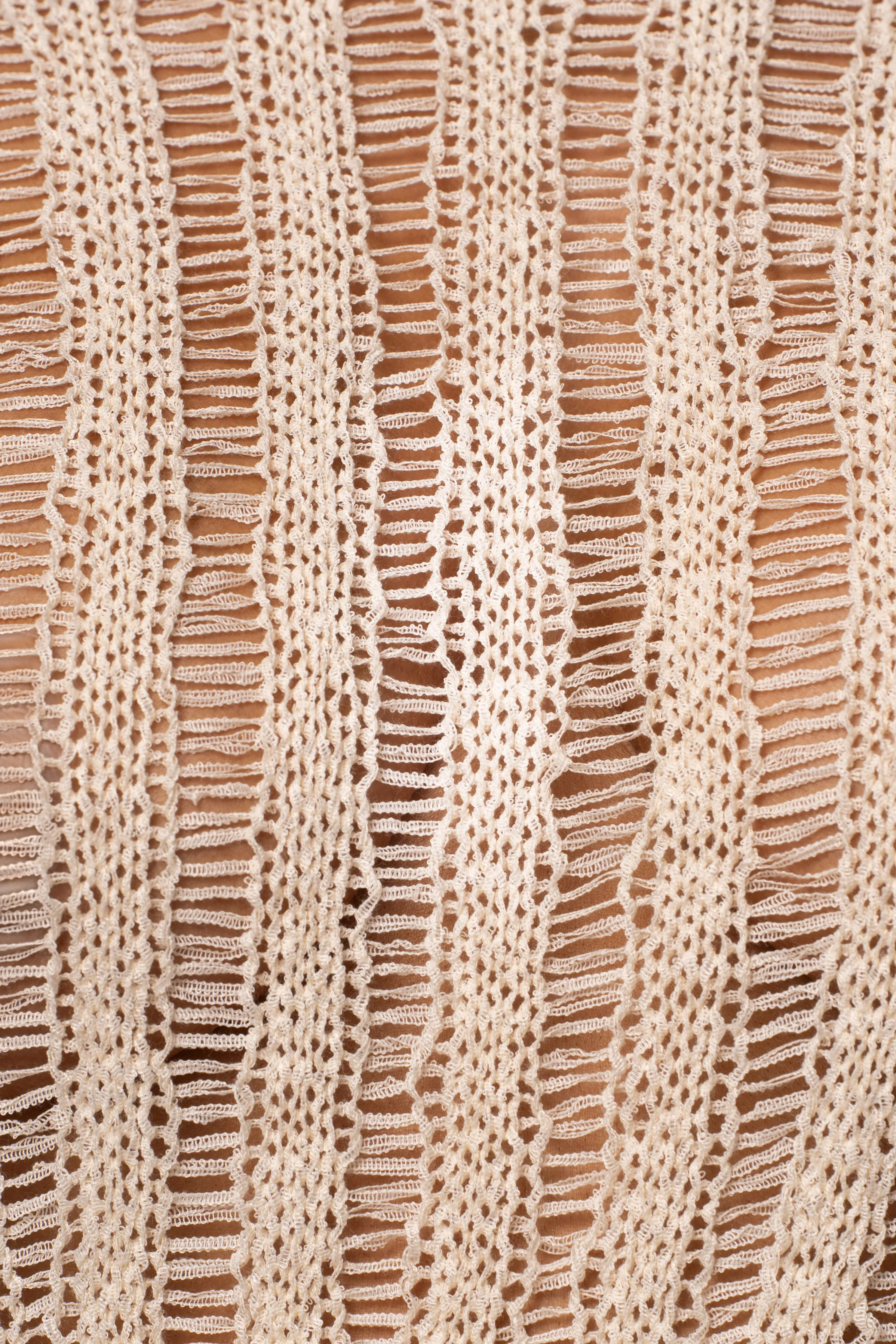 Cream Natalya Rib Knit Top