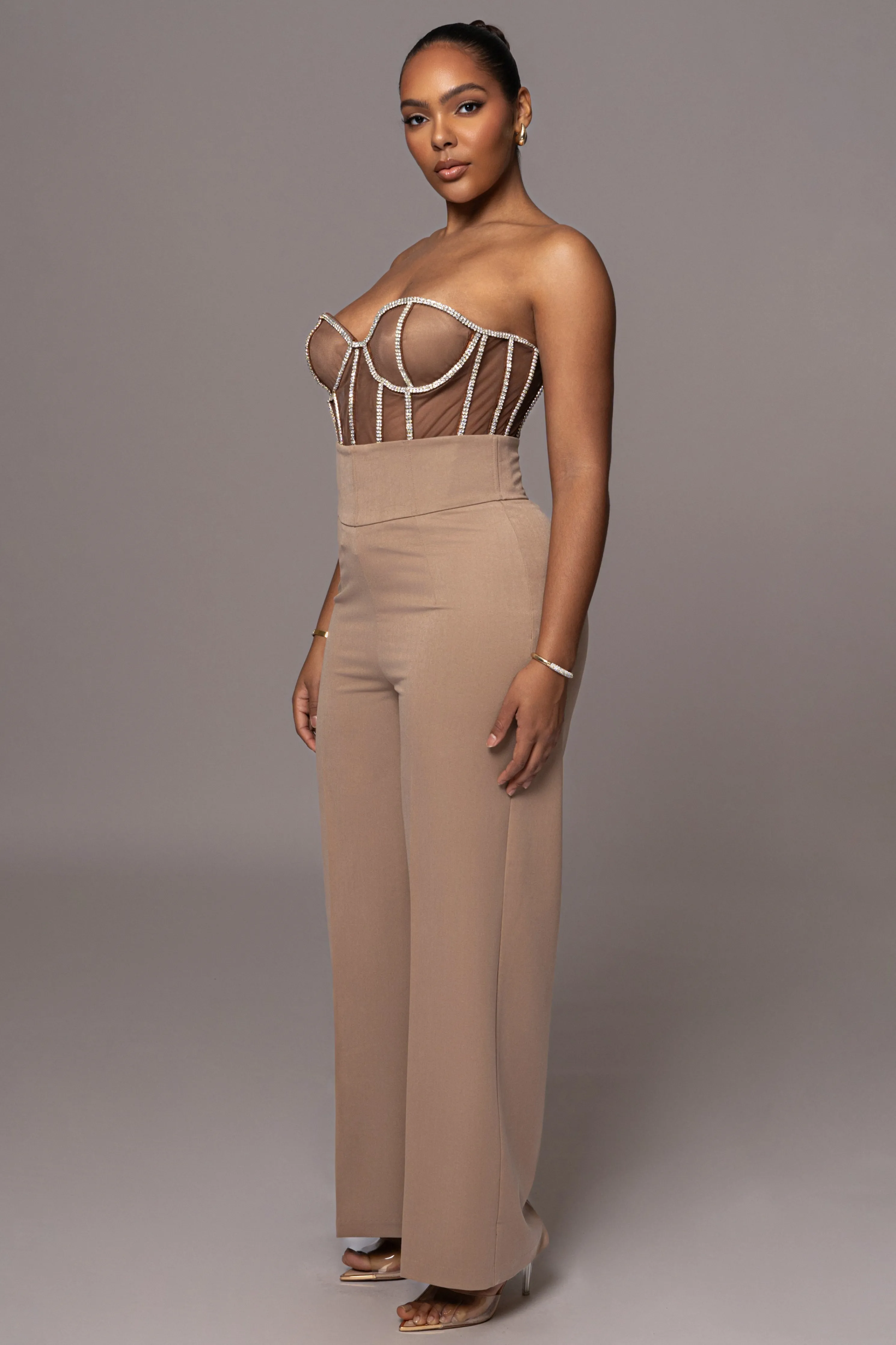 Dark Limited Edition Rhinestone Crystal Corset