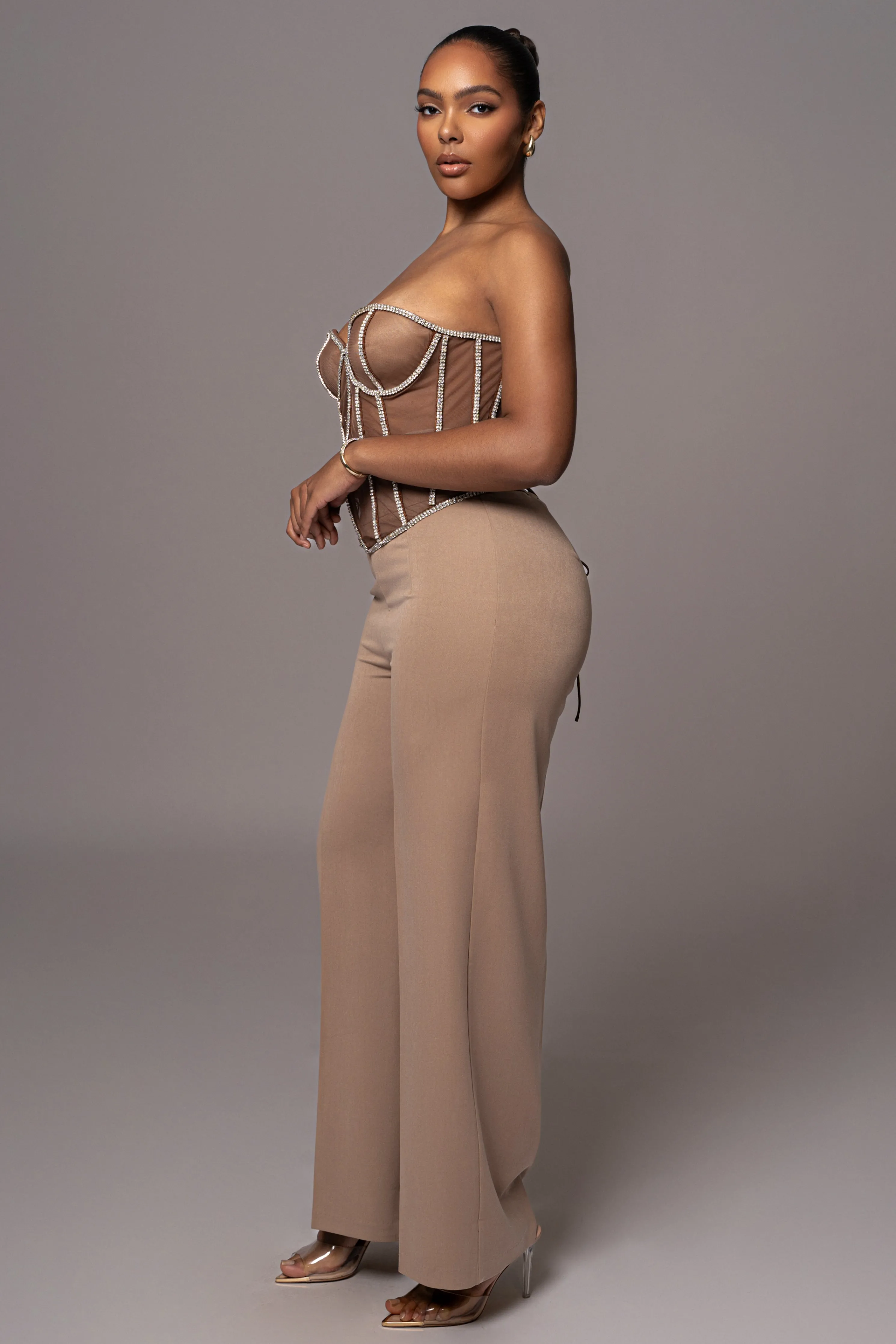 Dark Limited Edition Rhinestone Crystal Corset