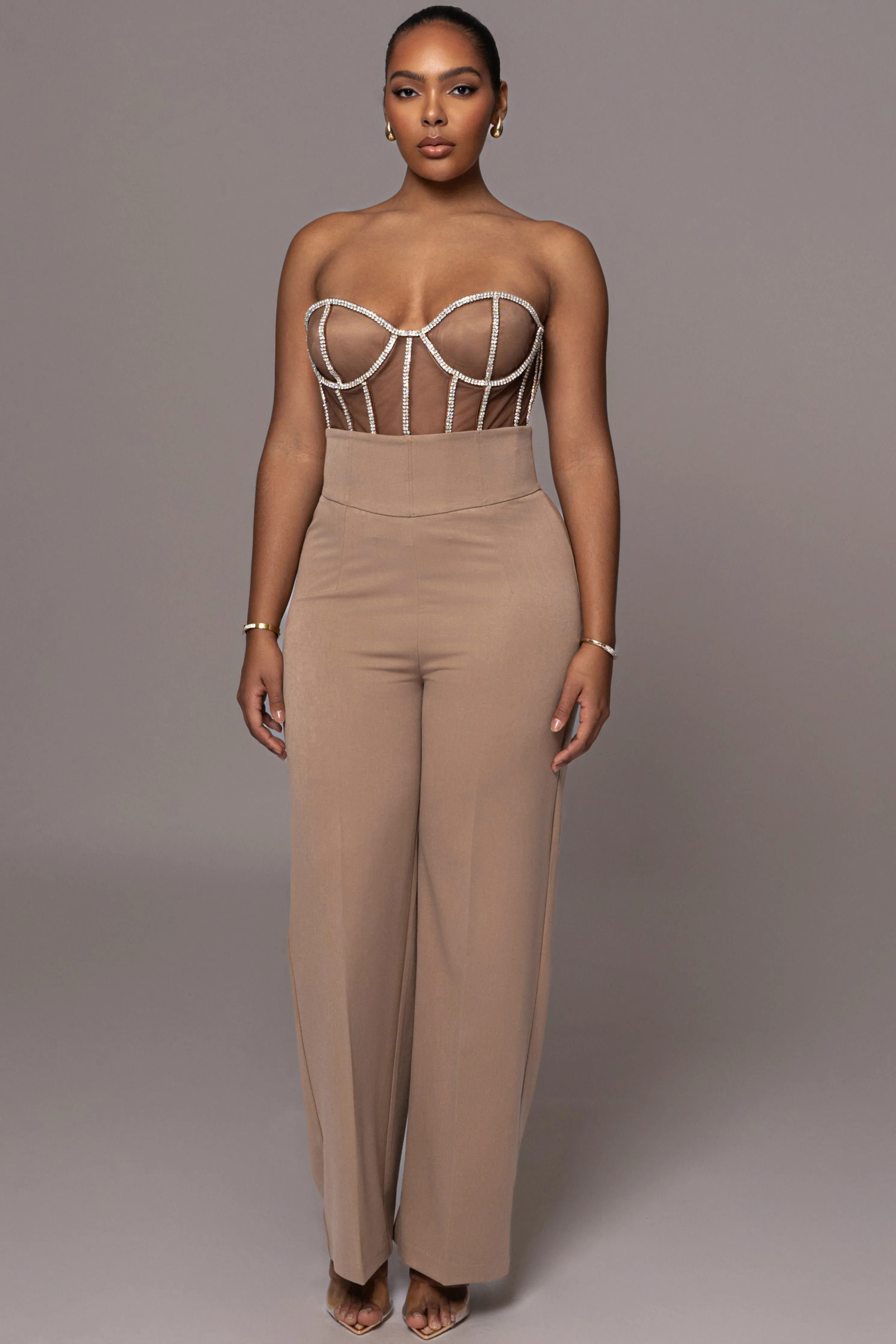 Dark Limited Edition Rhinestone Crystal Corset