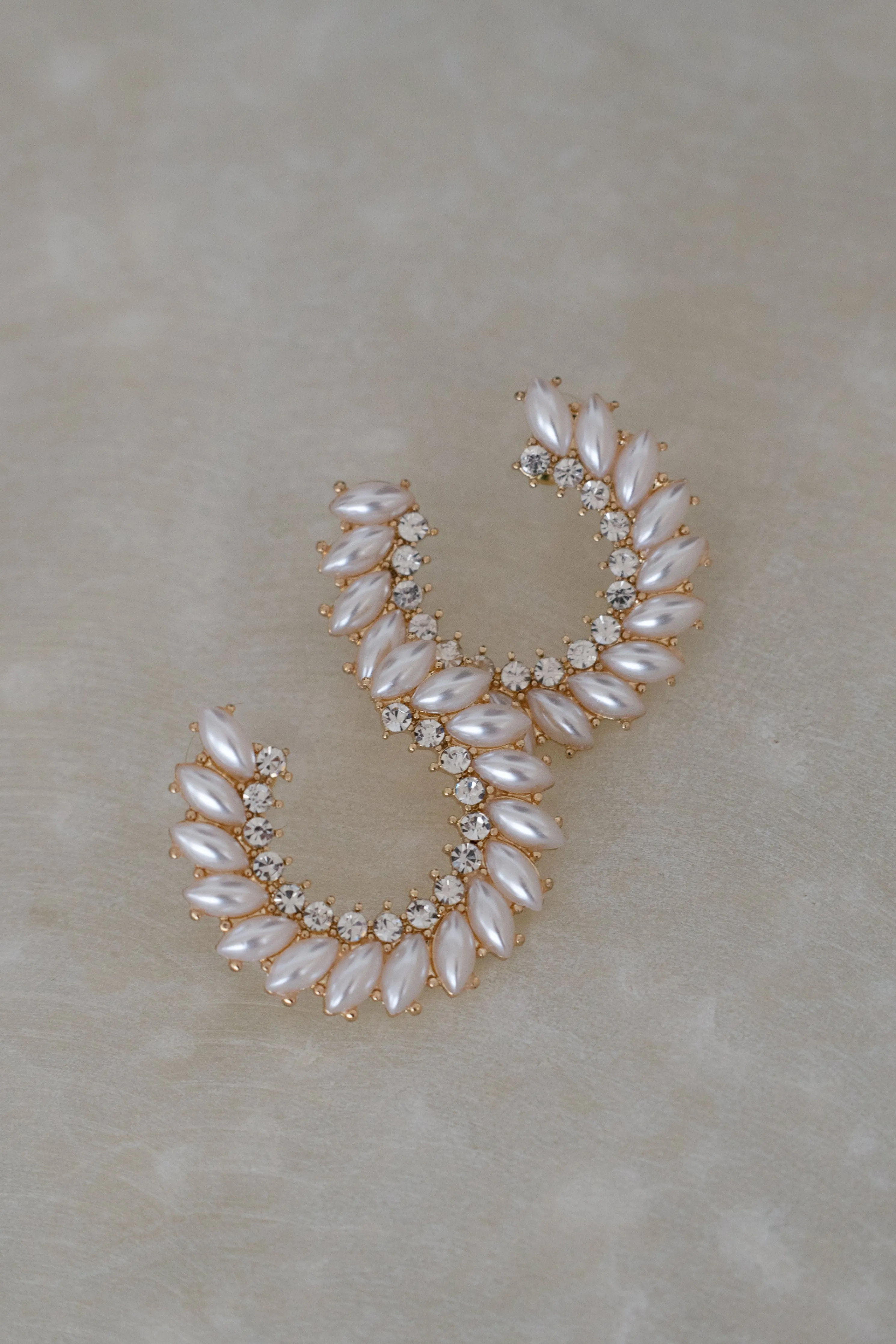 Gold All Of Me Pearl Earrings