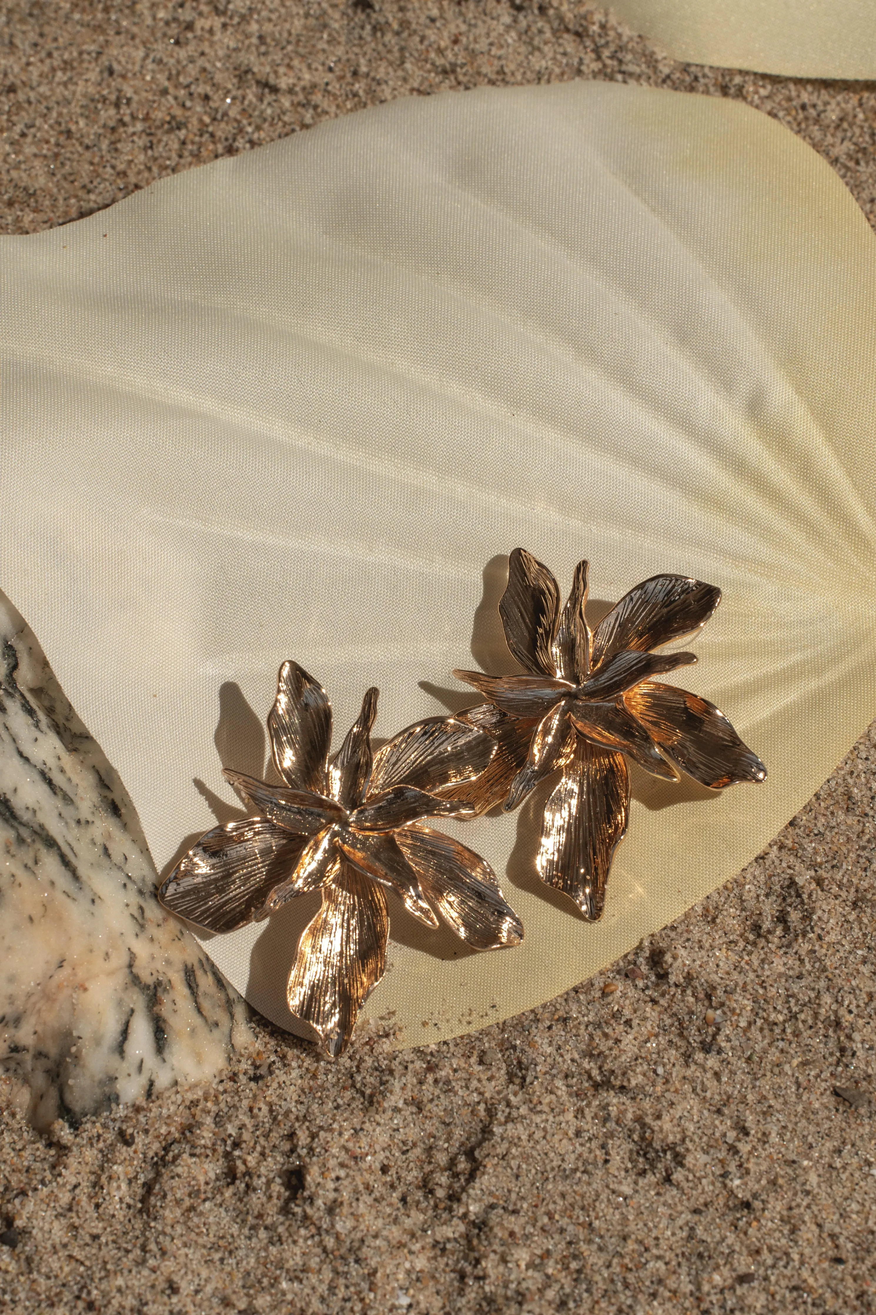 Gold Botanical Earrings