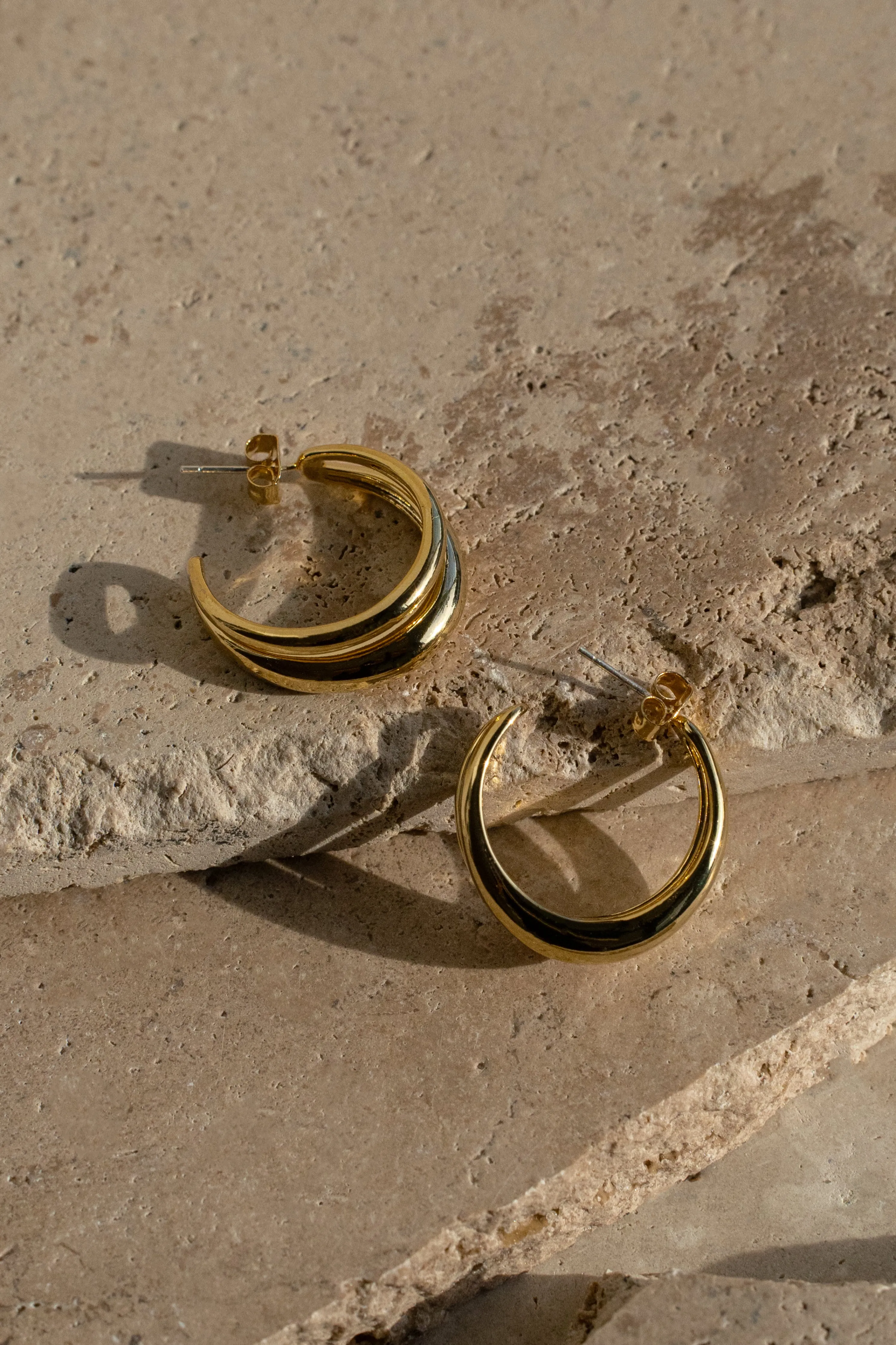 Gold Eastwood Hoop Earrings