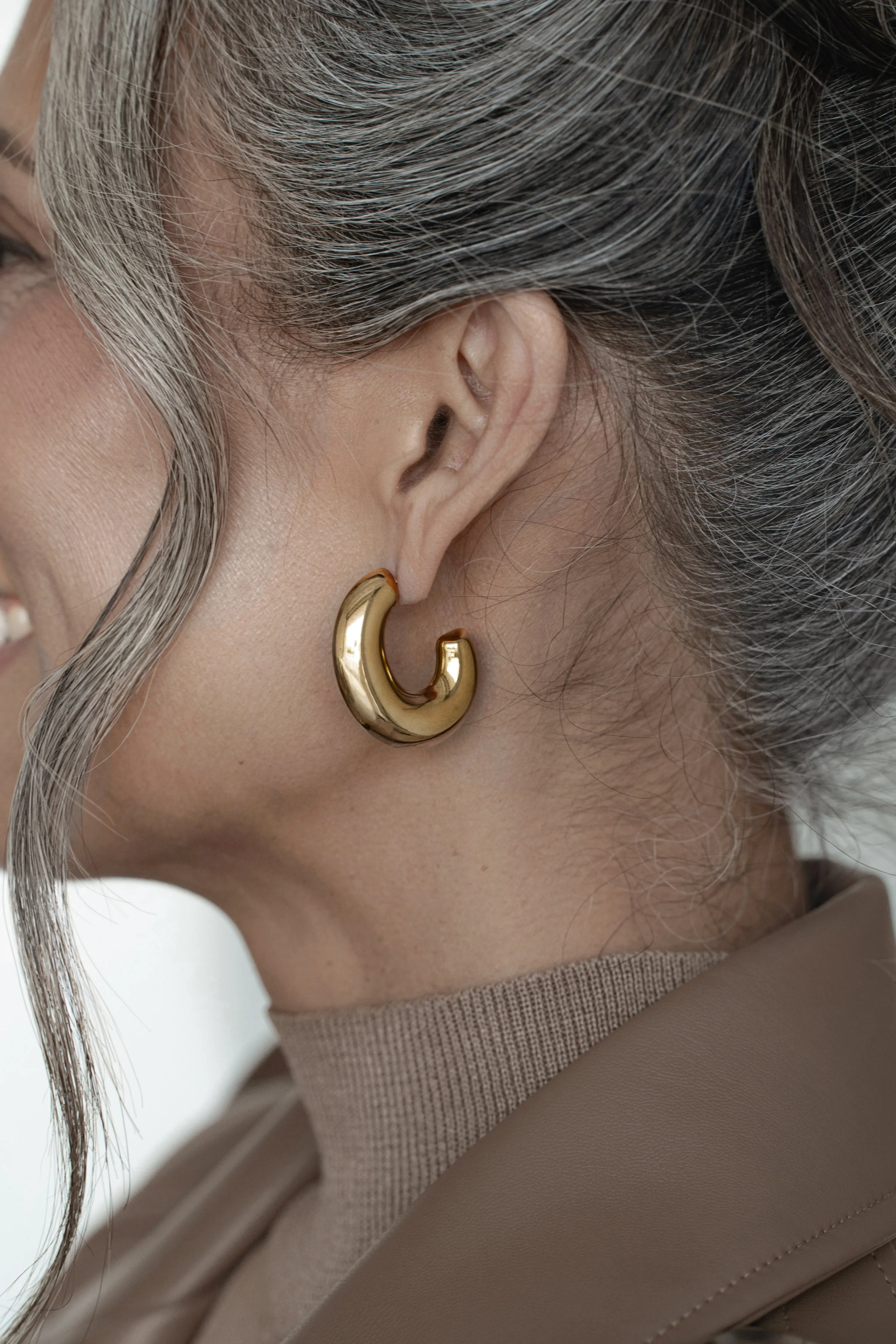 Gold Madlyn Hoop Earrings