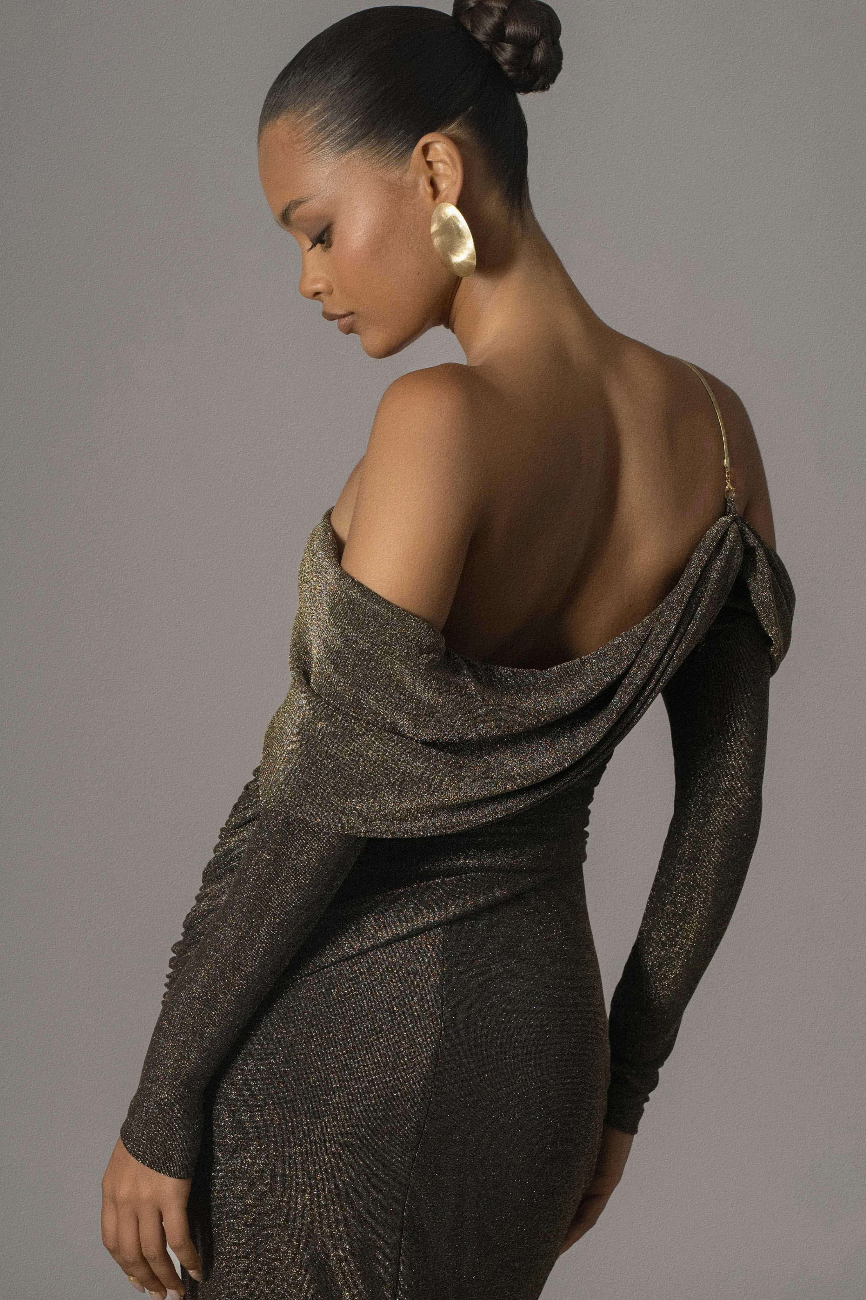 Gold Serina Maxi Dress