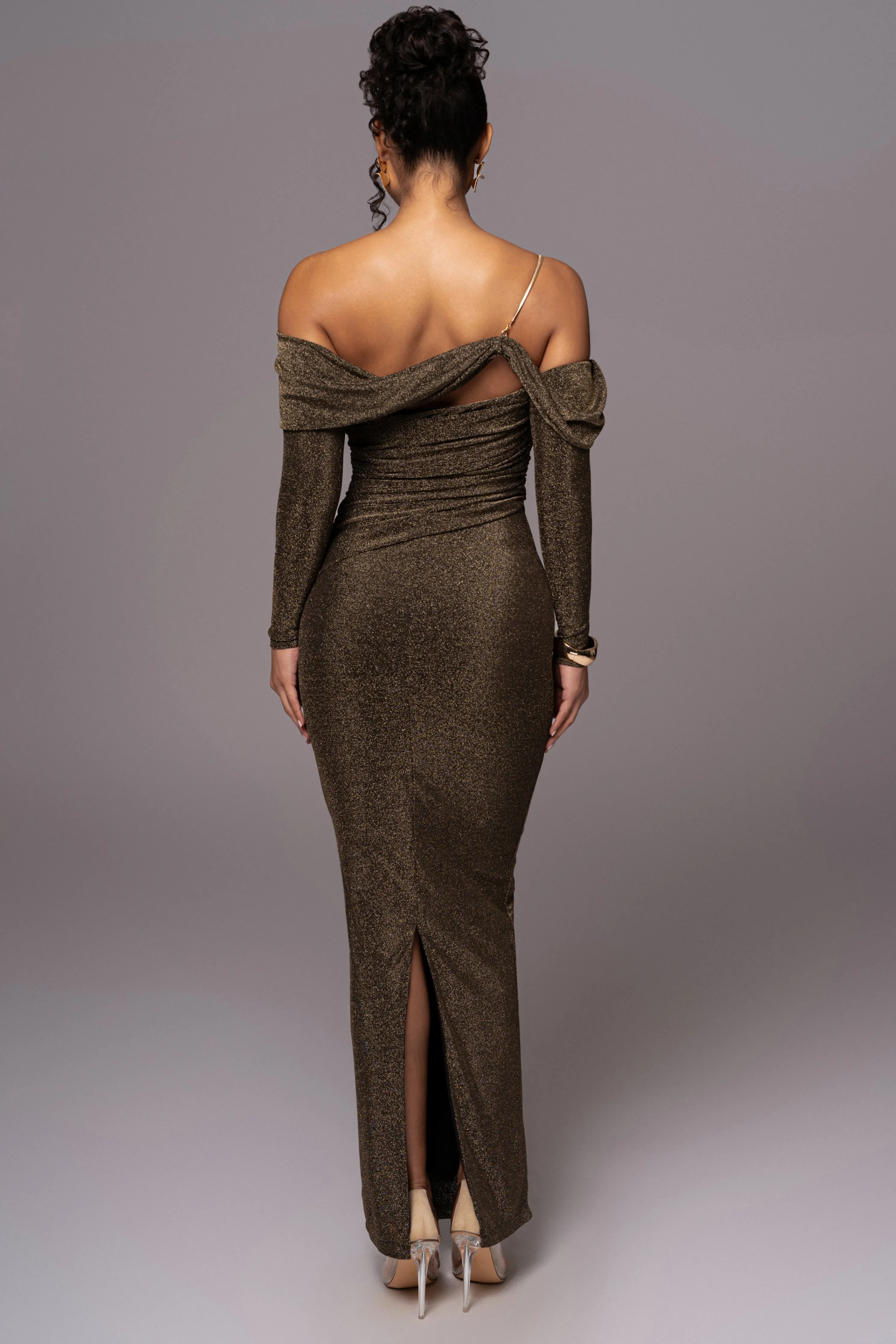 Gold Serina Maxi Dress