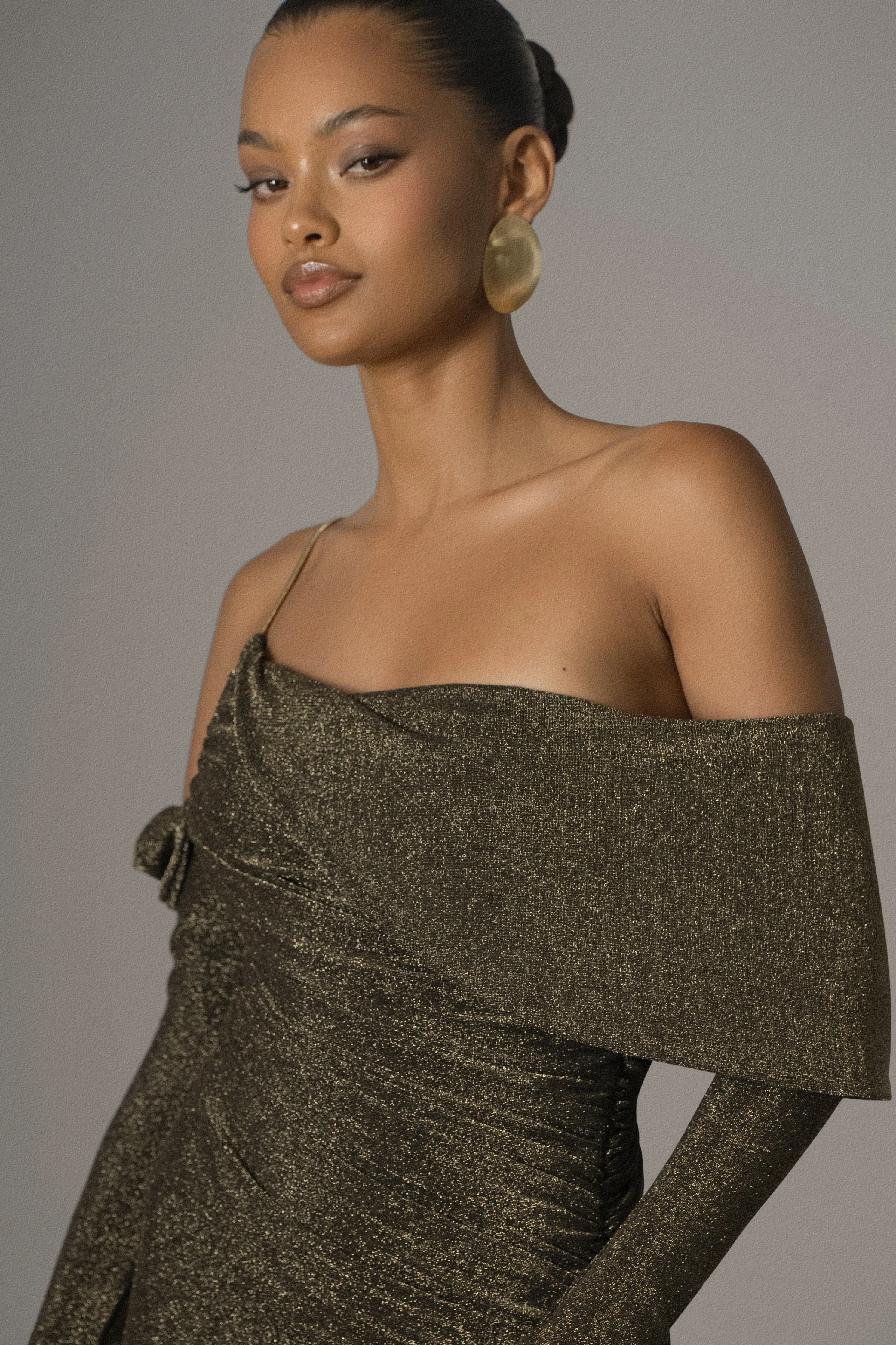 Gold Serina Maxi Dress