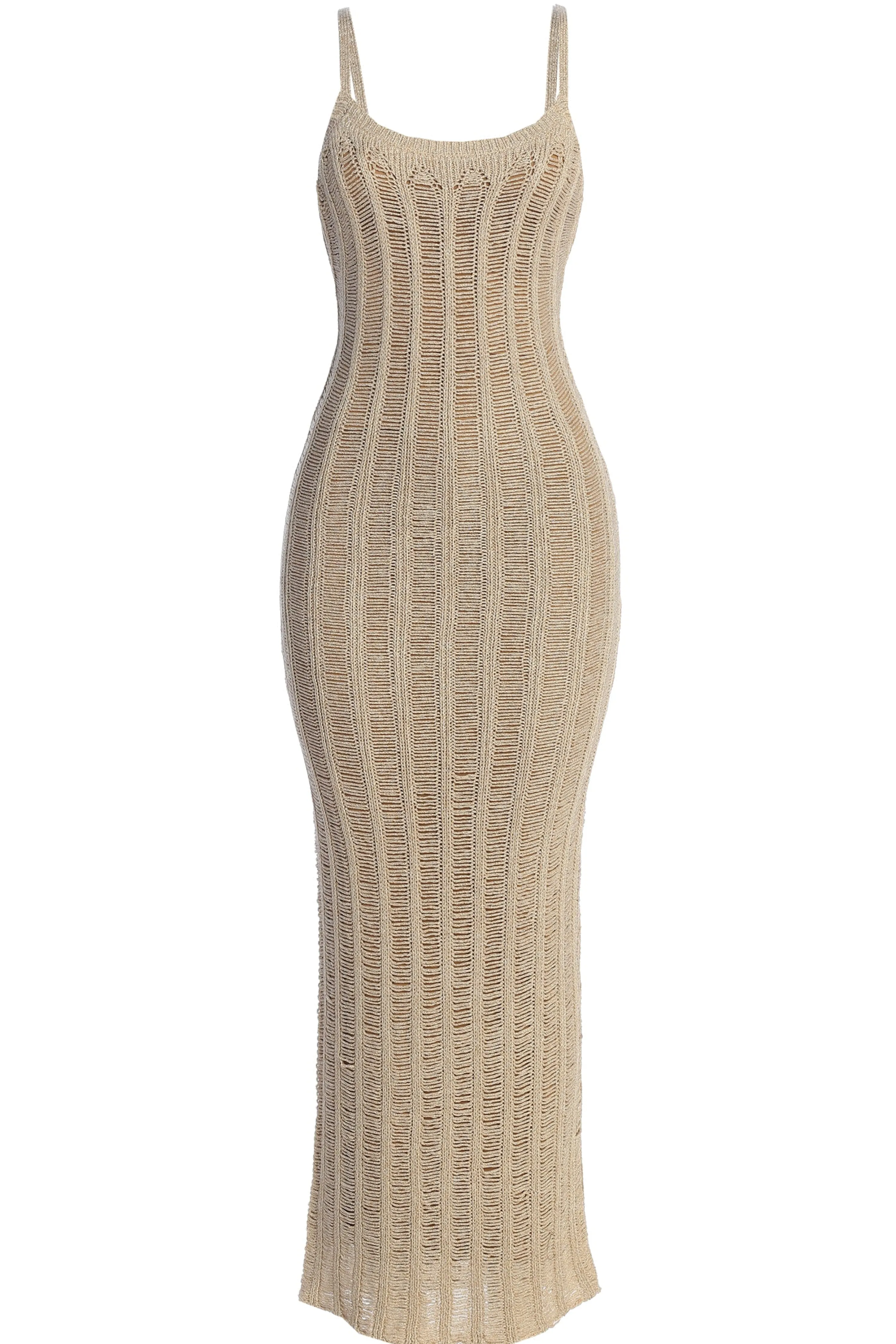 Gold Unwind And Reset Maxi Dress