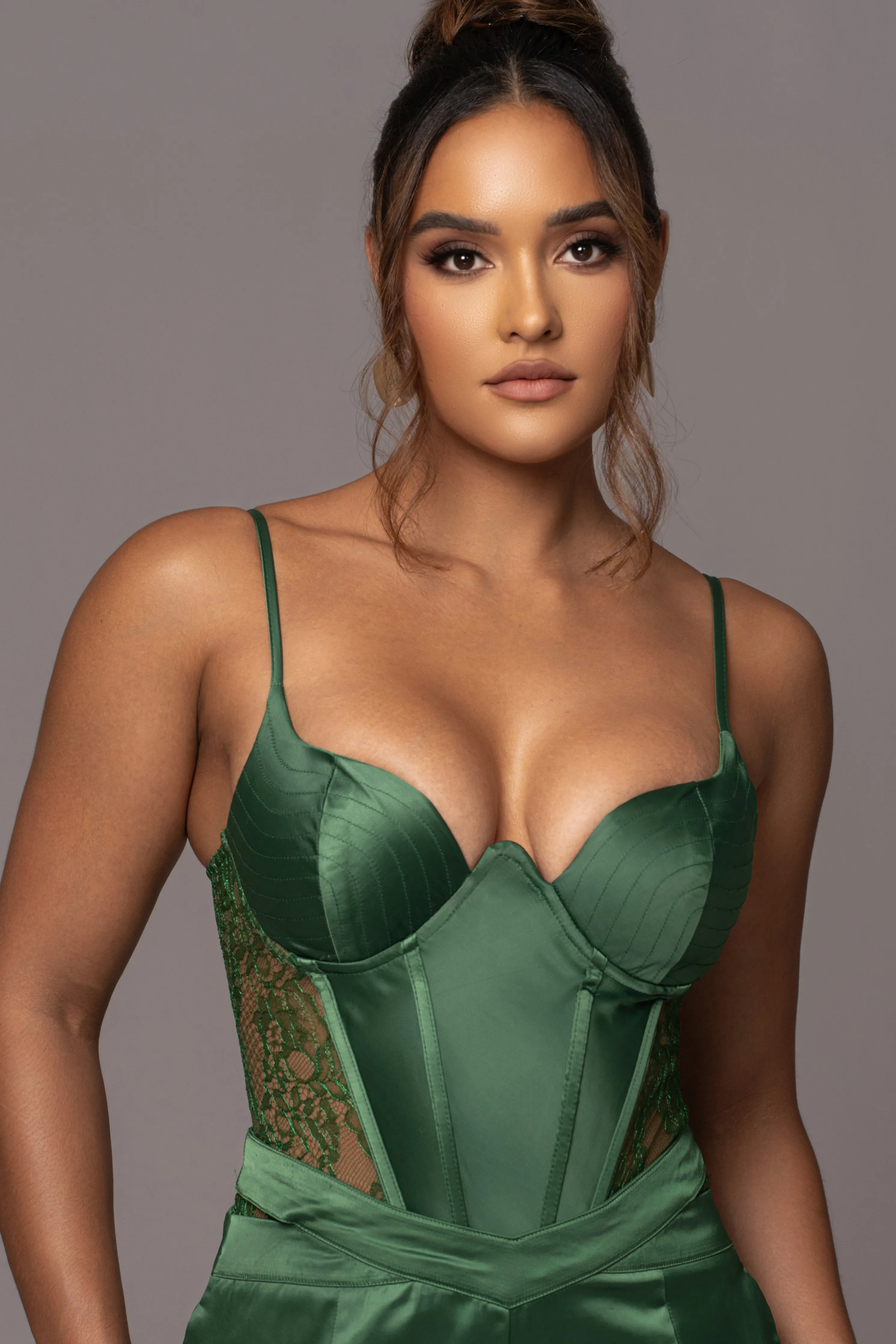 Green Incomparable Lace Bodysuit