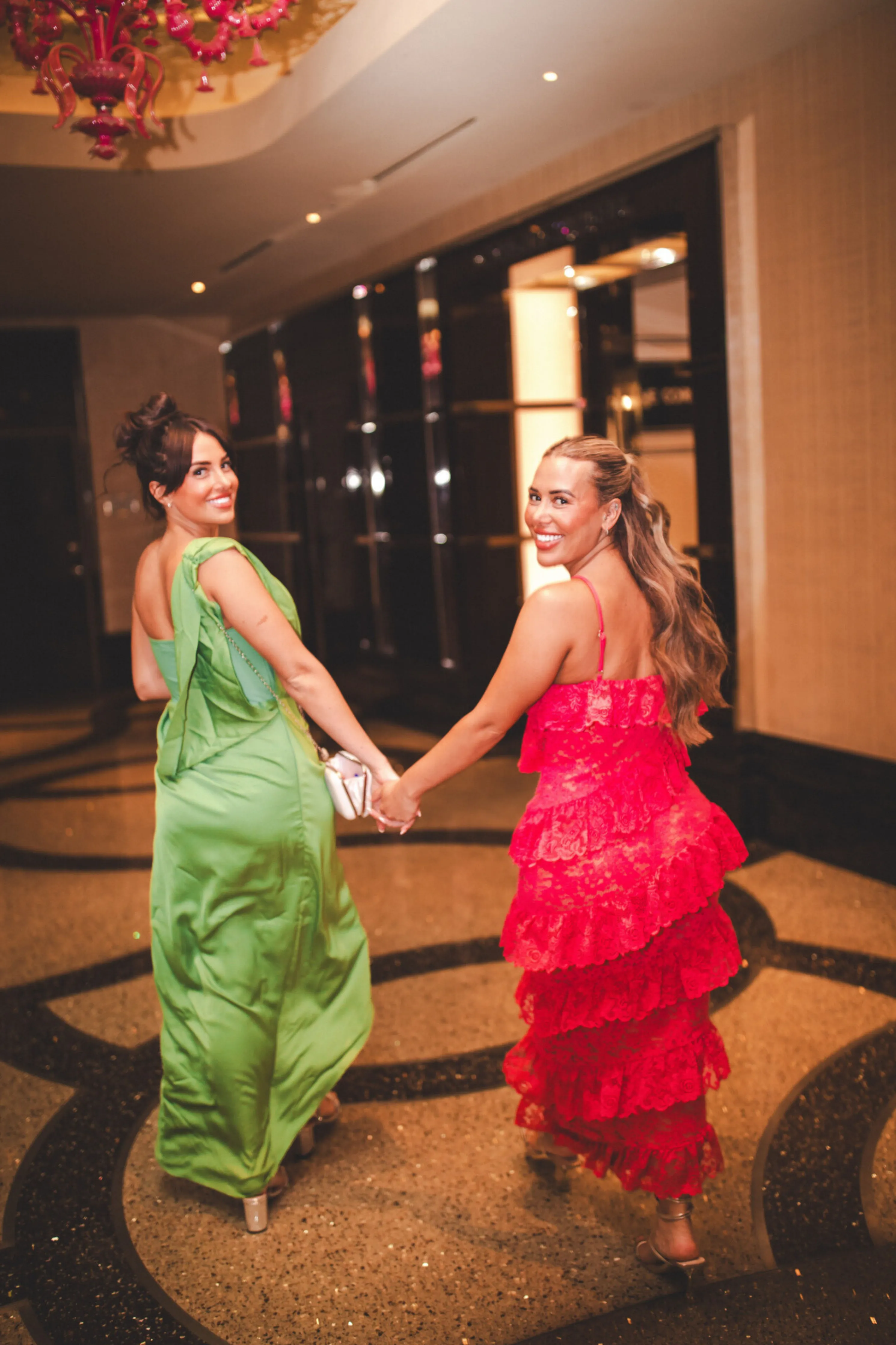 Green KRISTIANA SLIT DRESS