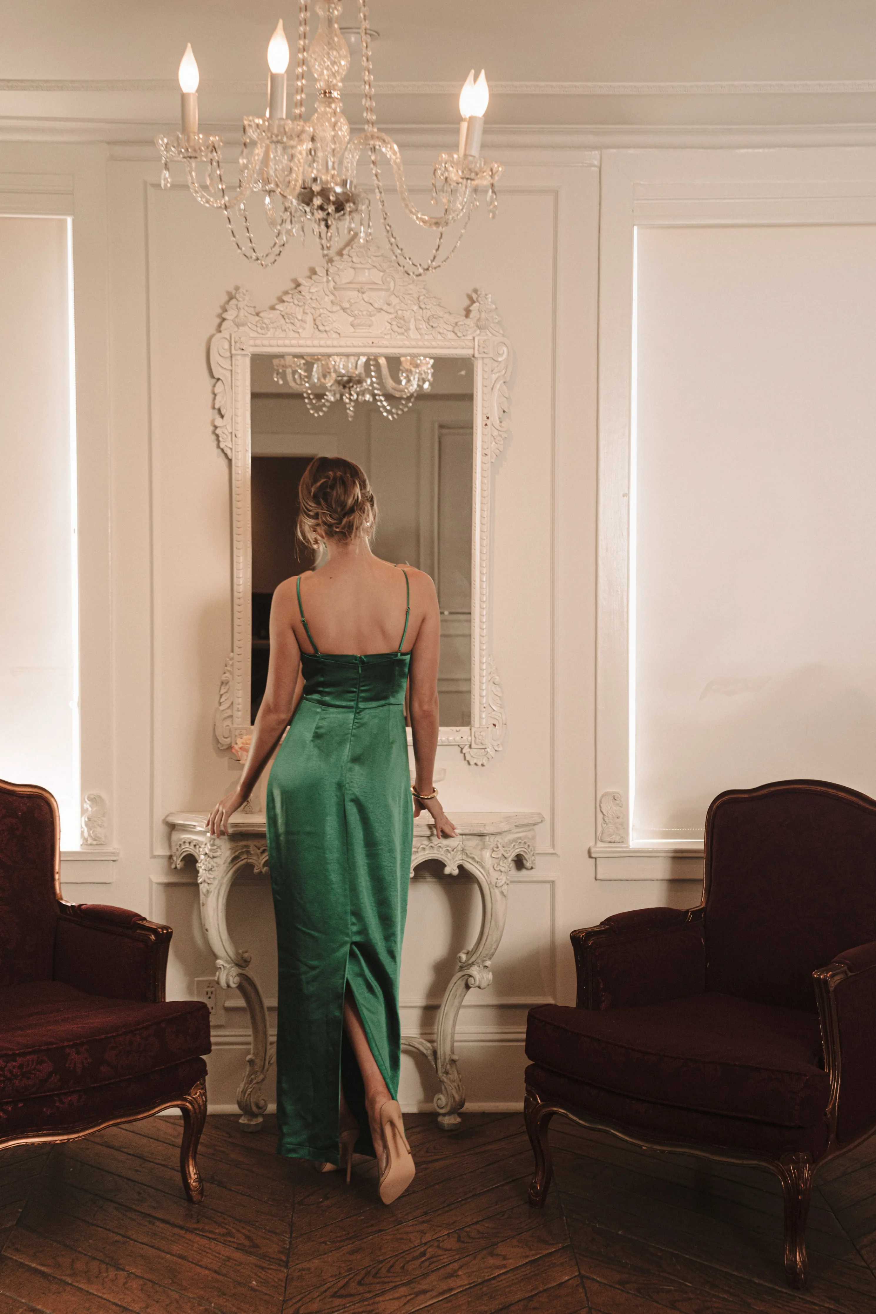 Green Moment In Time Maxi Dress