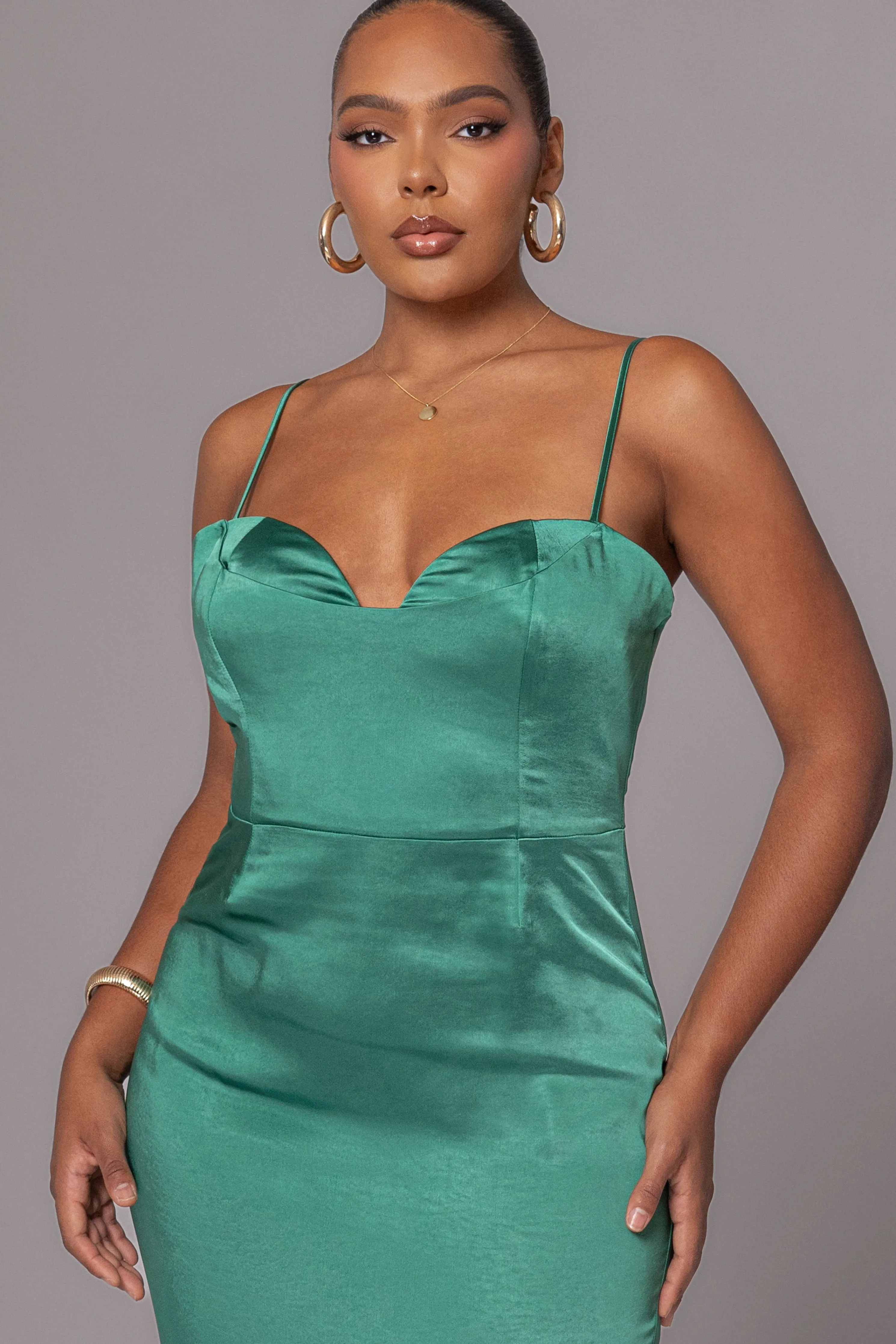 Green Moment In Time Maxi Dress