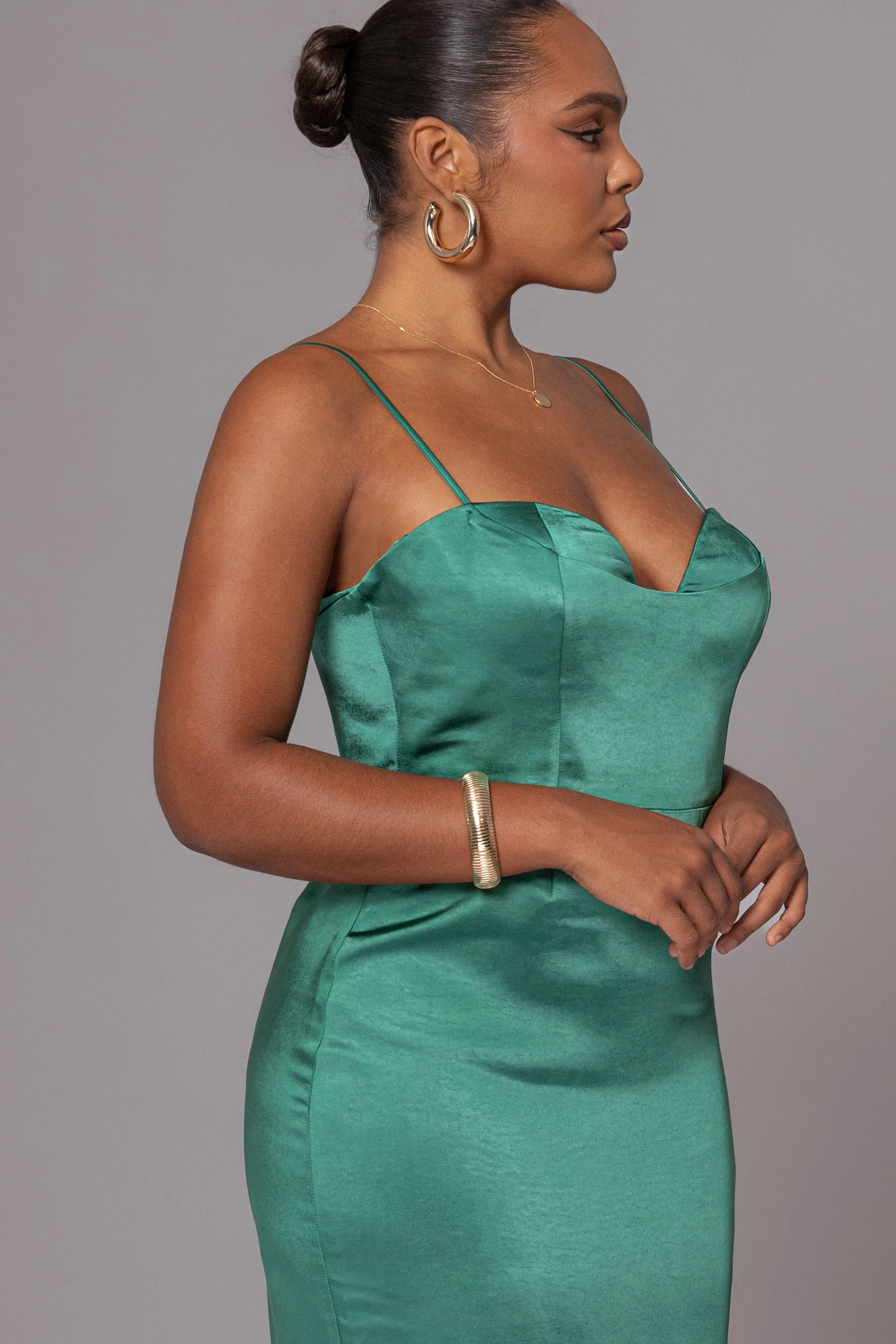 Green Moment In Time Maxi Dress