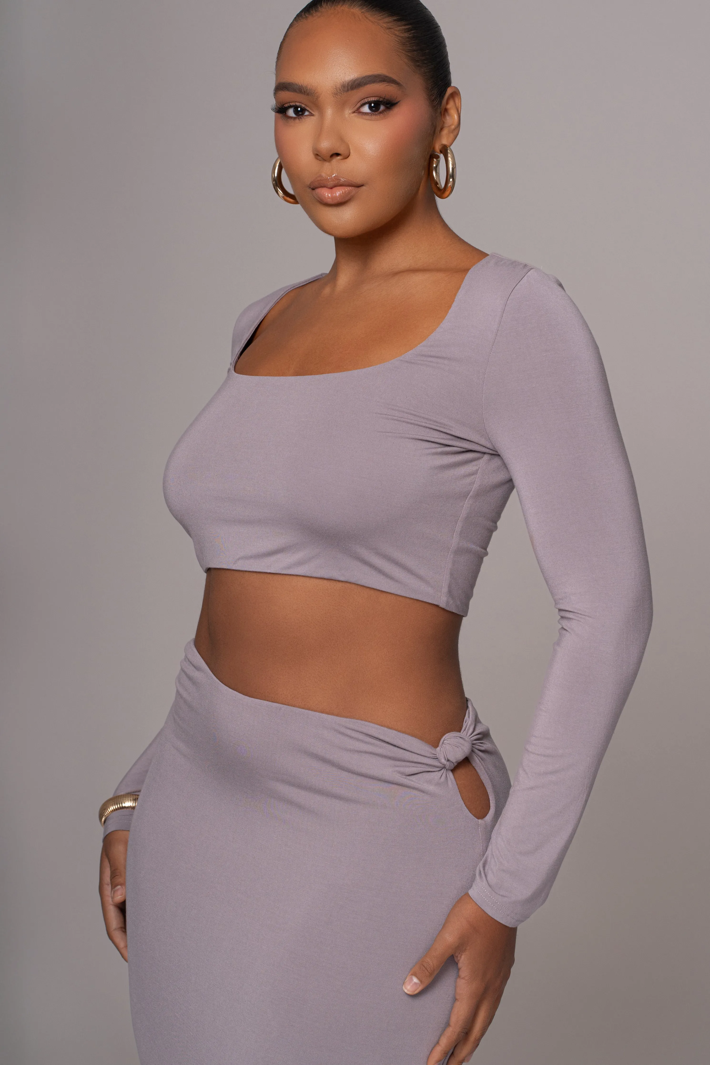 Grey Geneva Skirt Set